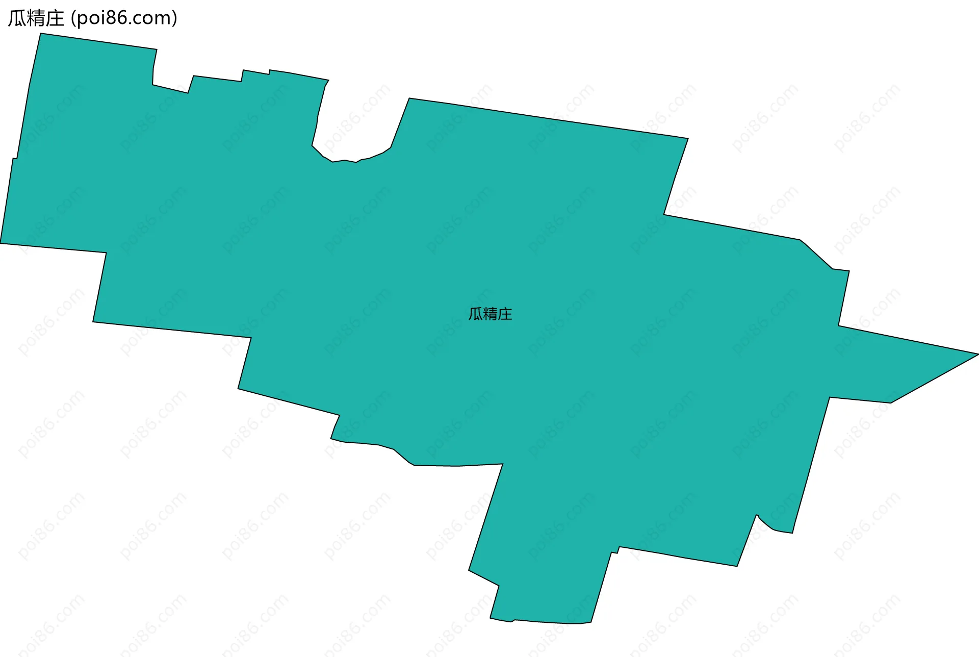 瓜精庄边界地图