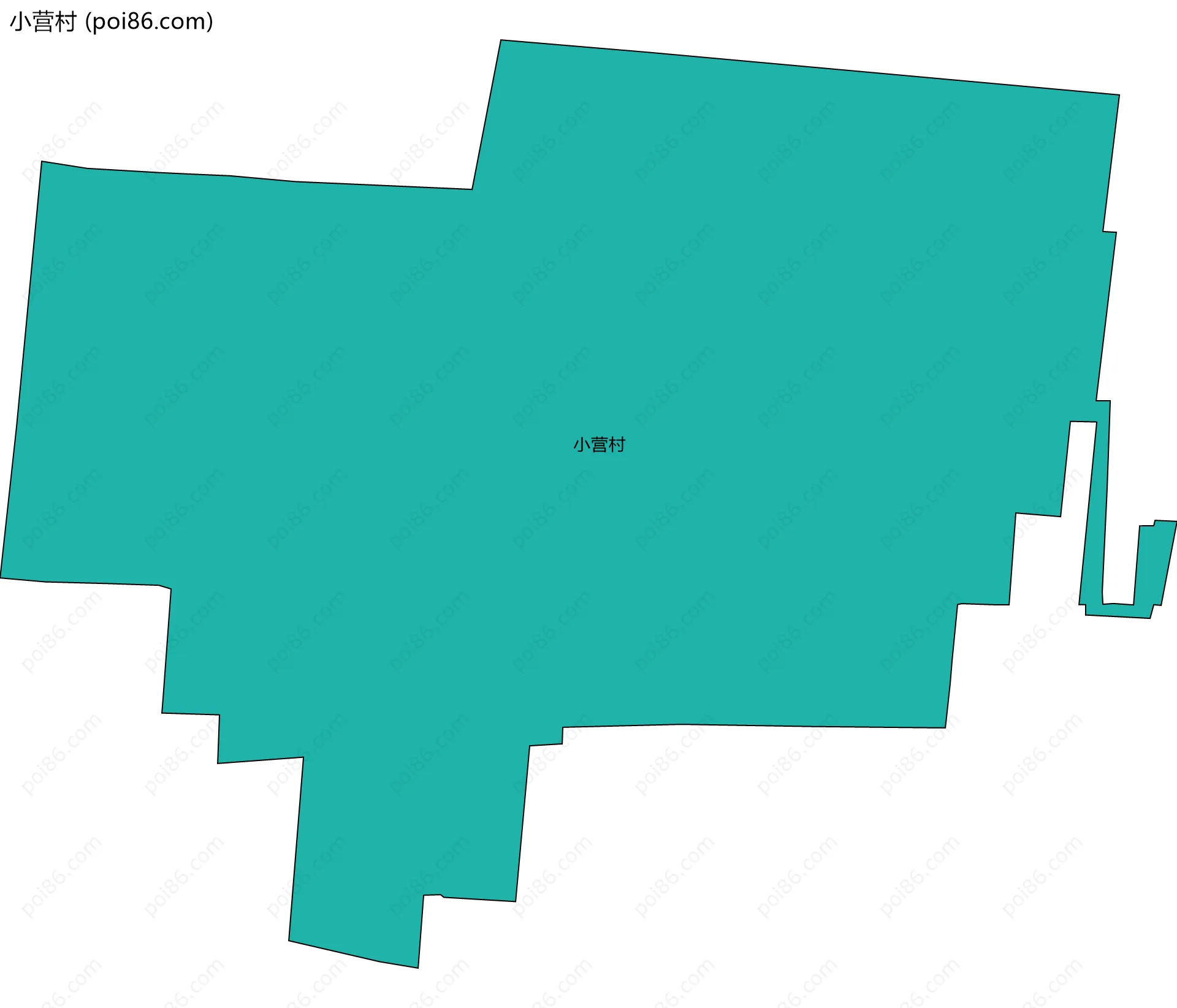 小营村边界地图