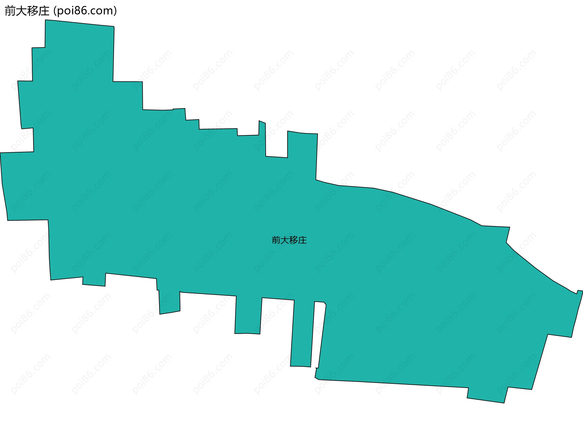 前大移庄边界地图