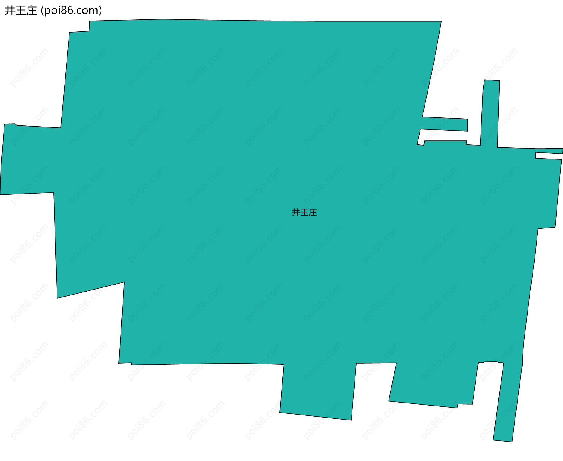 井王庄边界地图