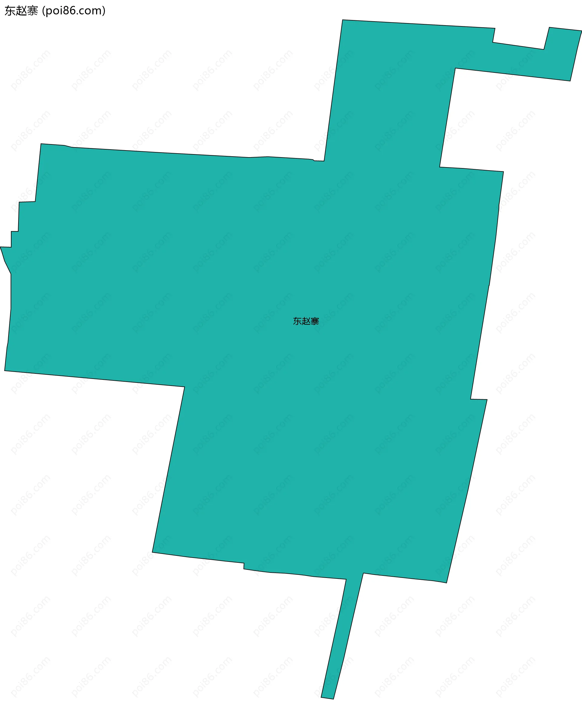 东赵寨边界地图