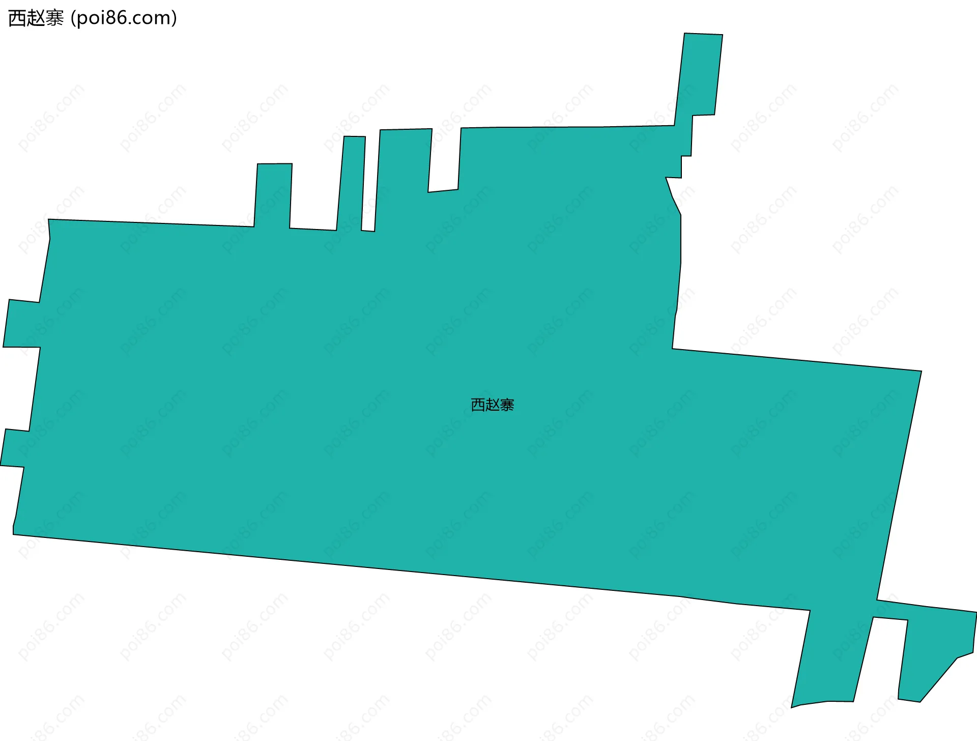 西赵寨边界地图