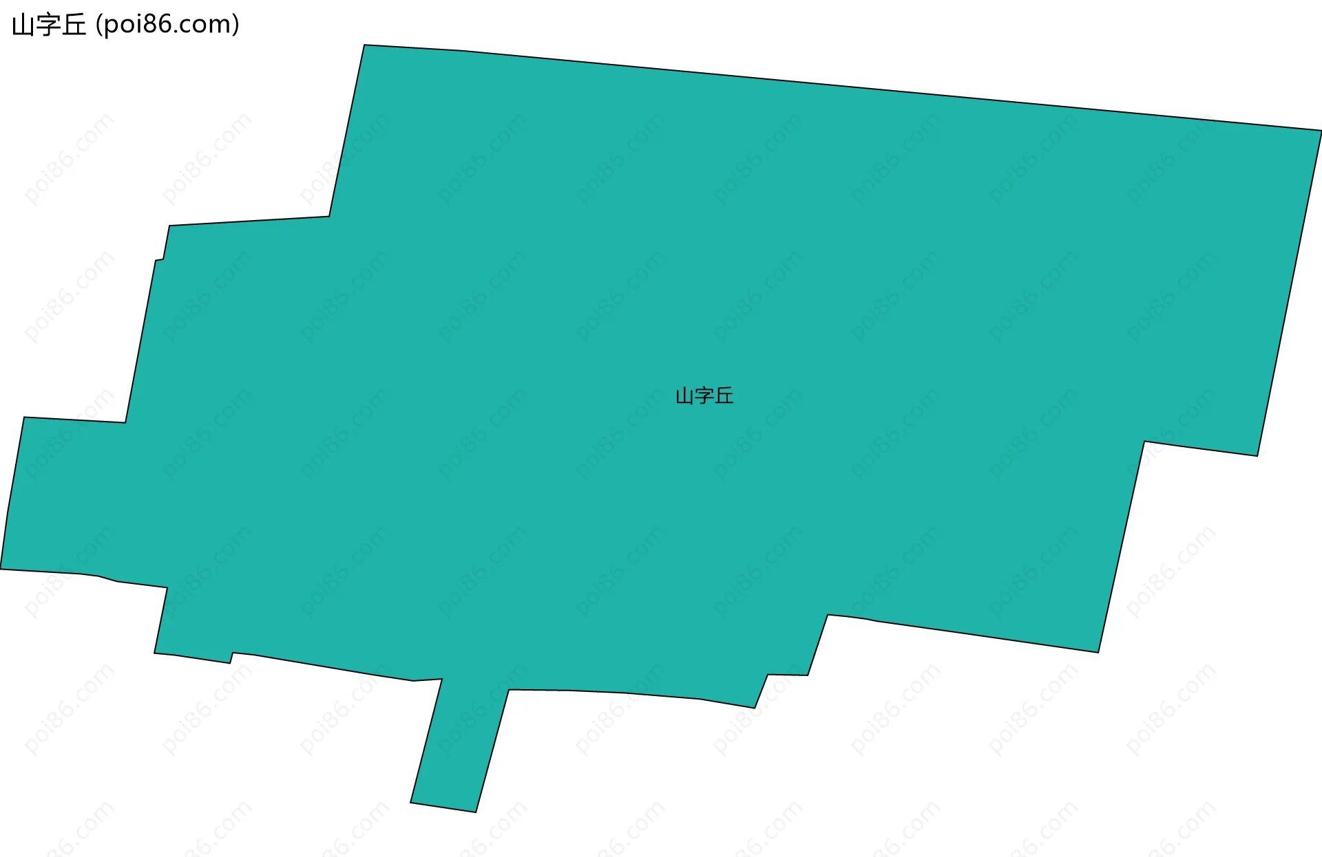 山字丘边界地图