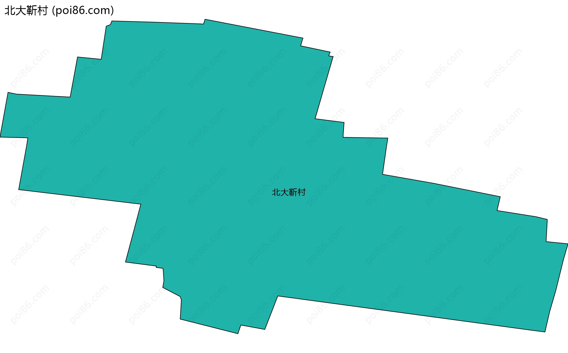 北大靳村边界地图