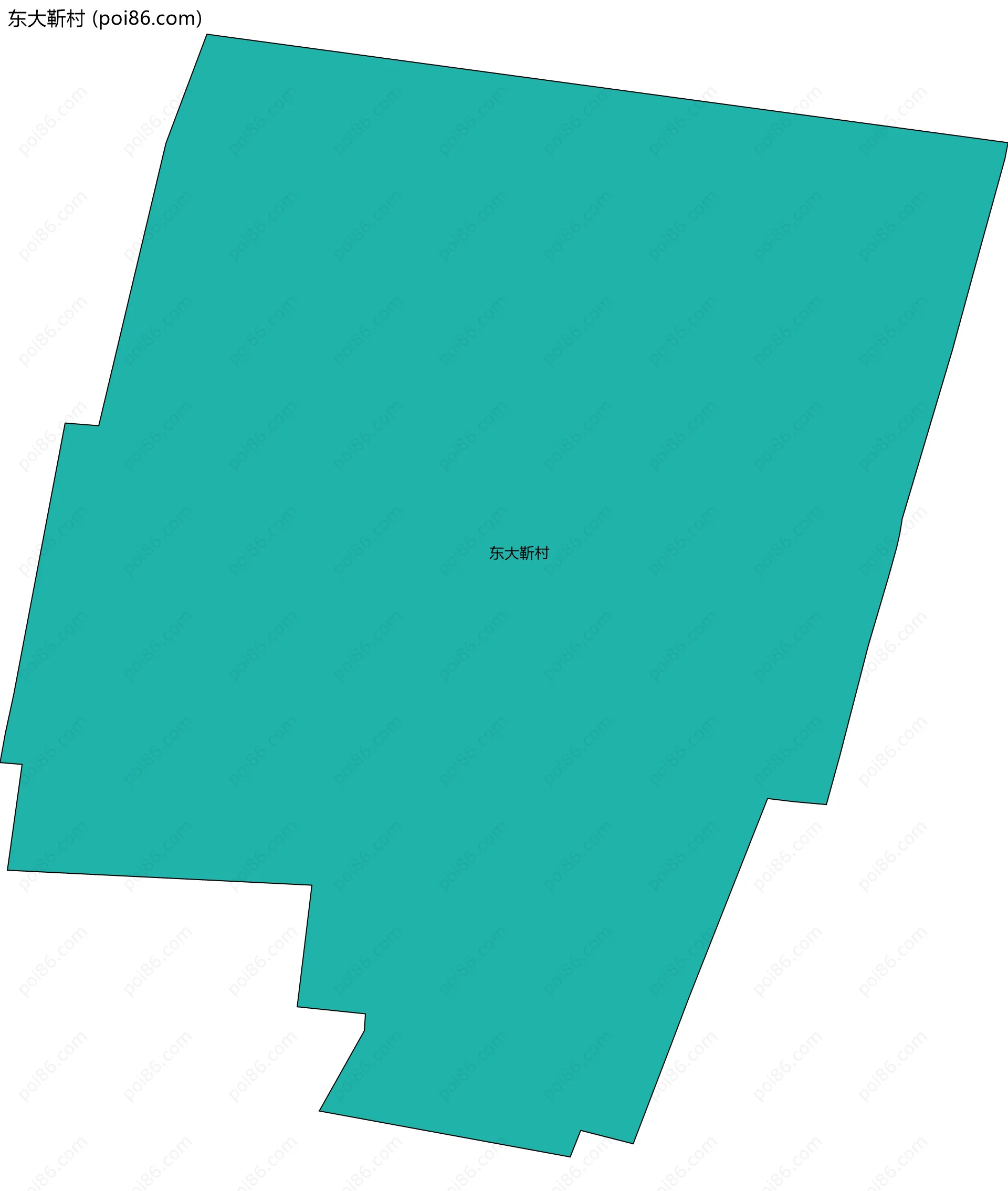 东大靳村边界地图