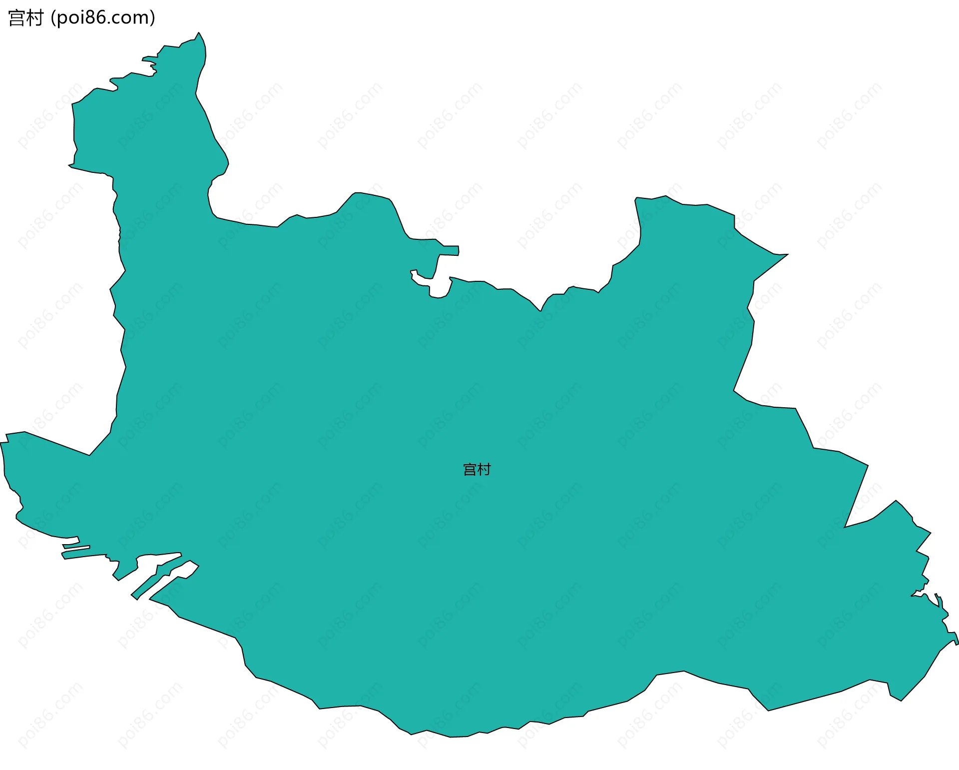 宫村边界地图