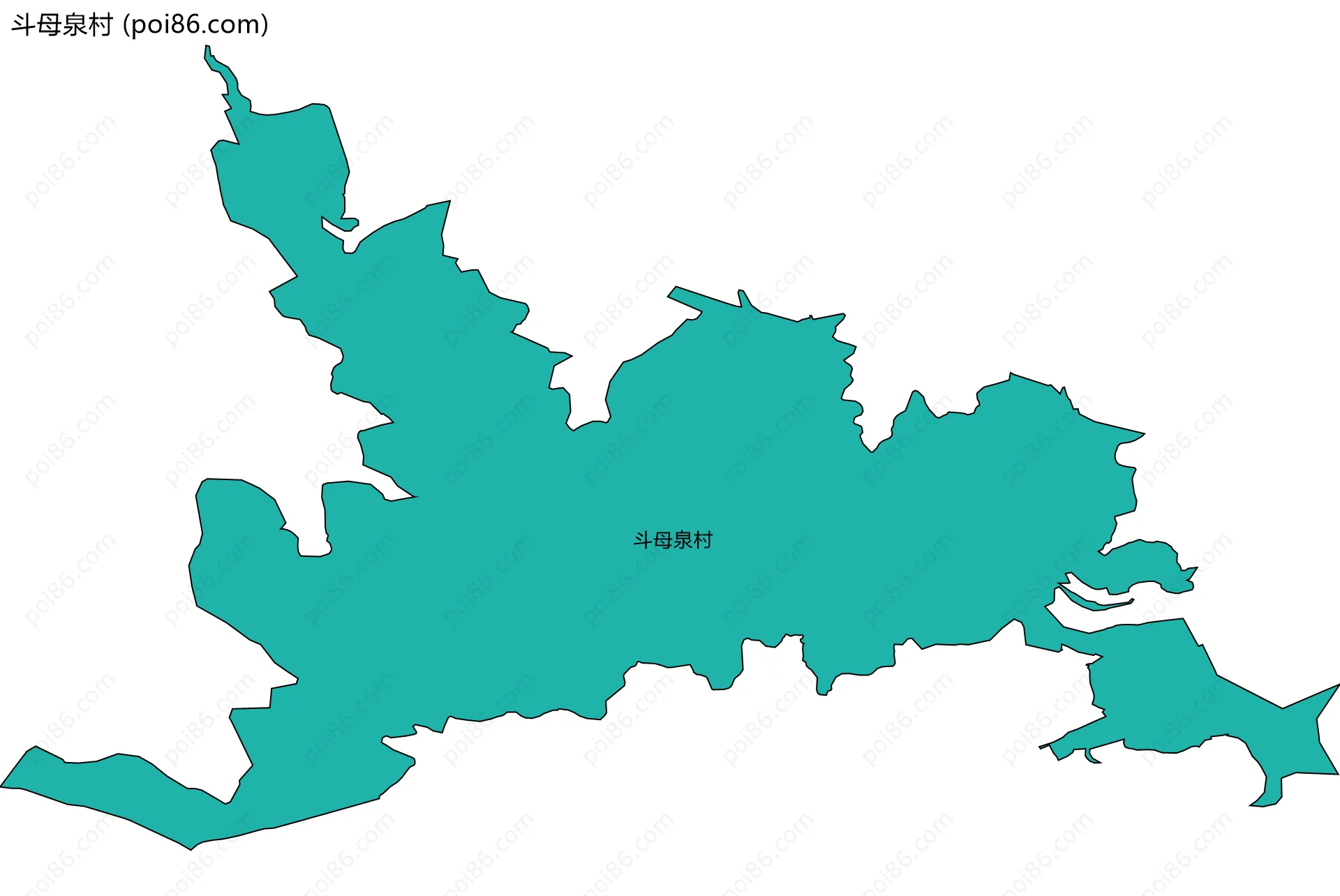 斗母泉村边界地图