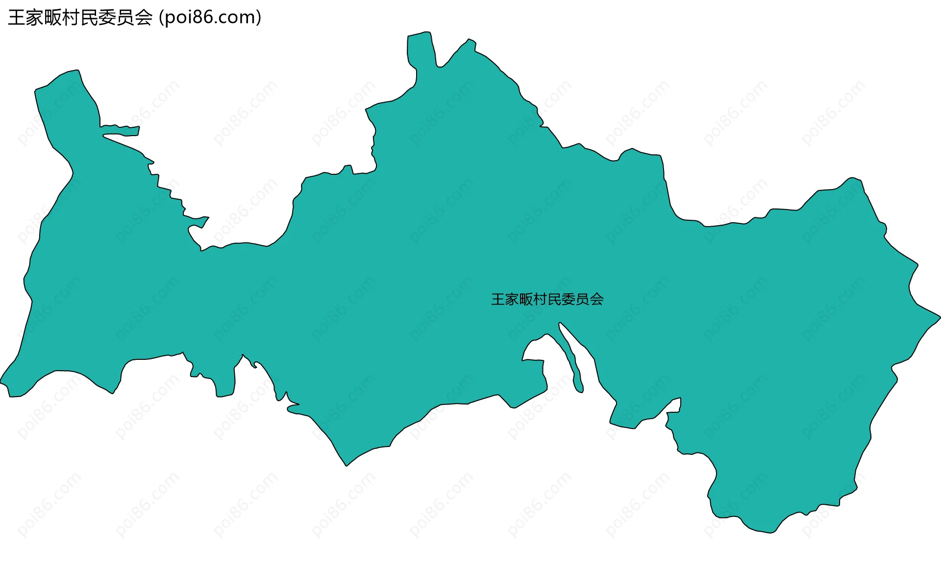 王家畈村民委员会边界地图