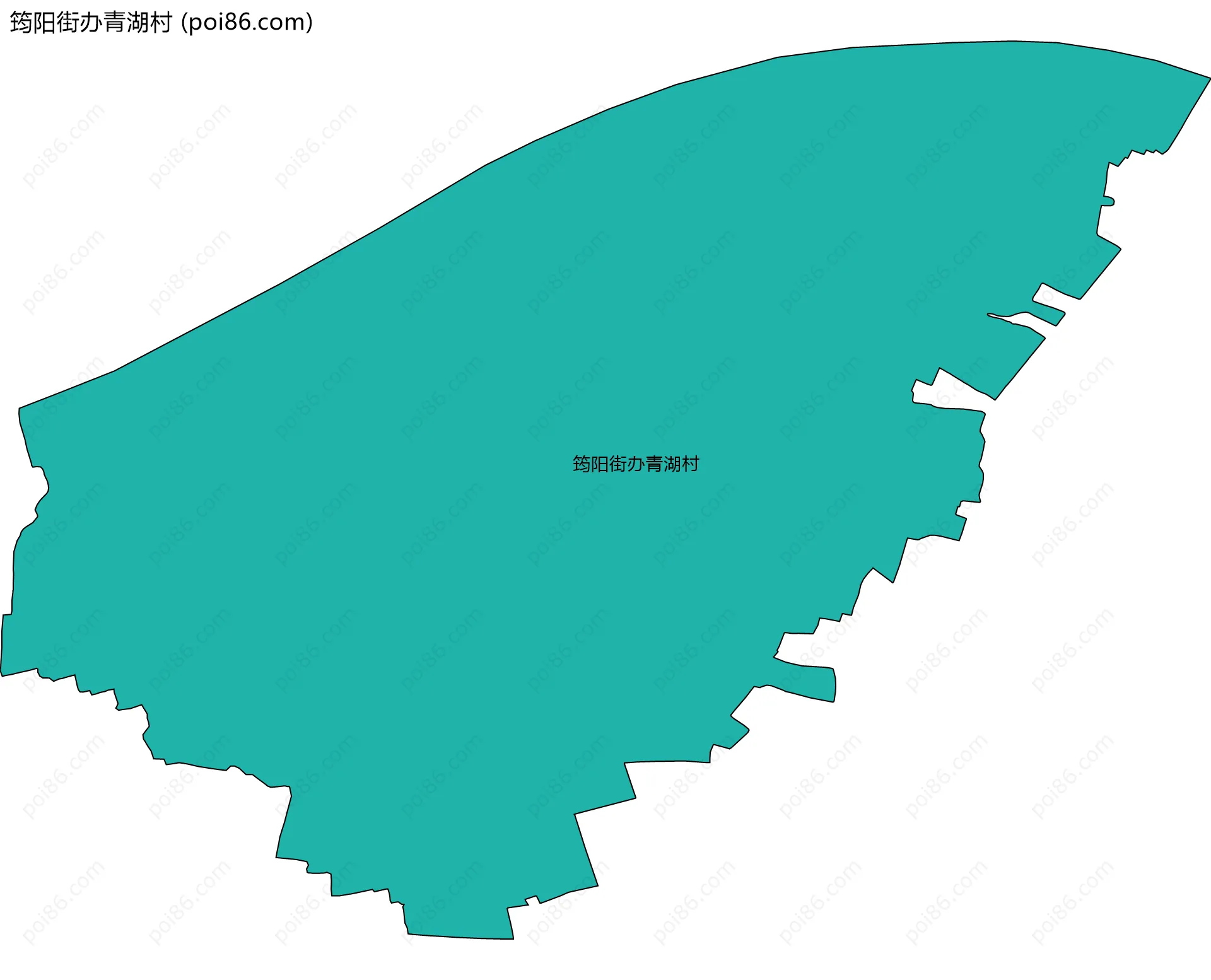 筠阳街办青湖村边界地图