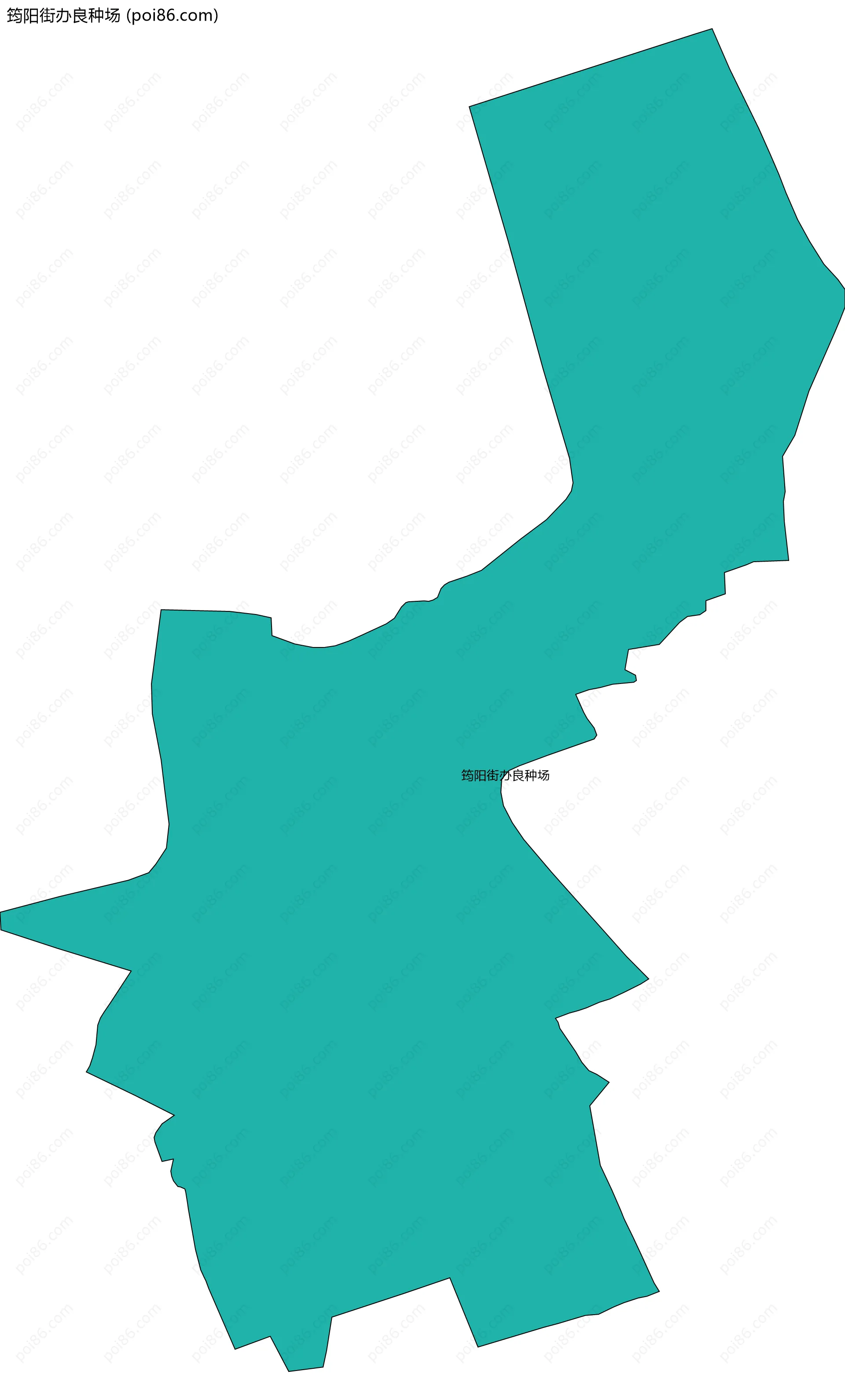 筠阳街办良种场边界地图