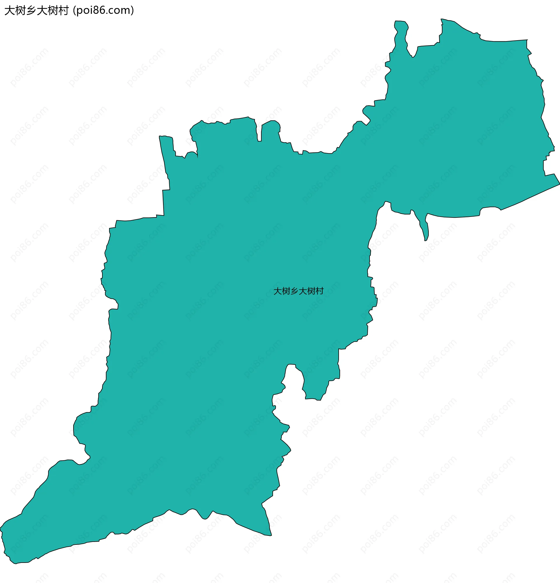 大树乡大树村边界地图