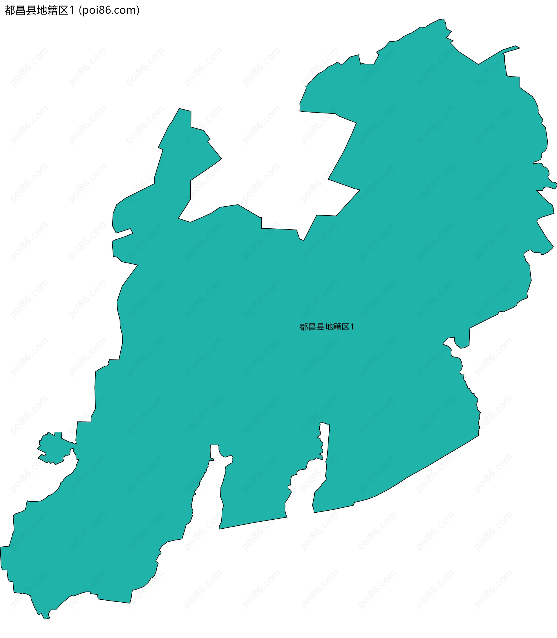 都昌县地籍区1边界地图