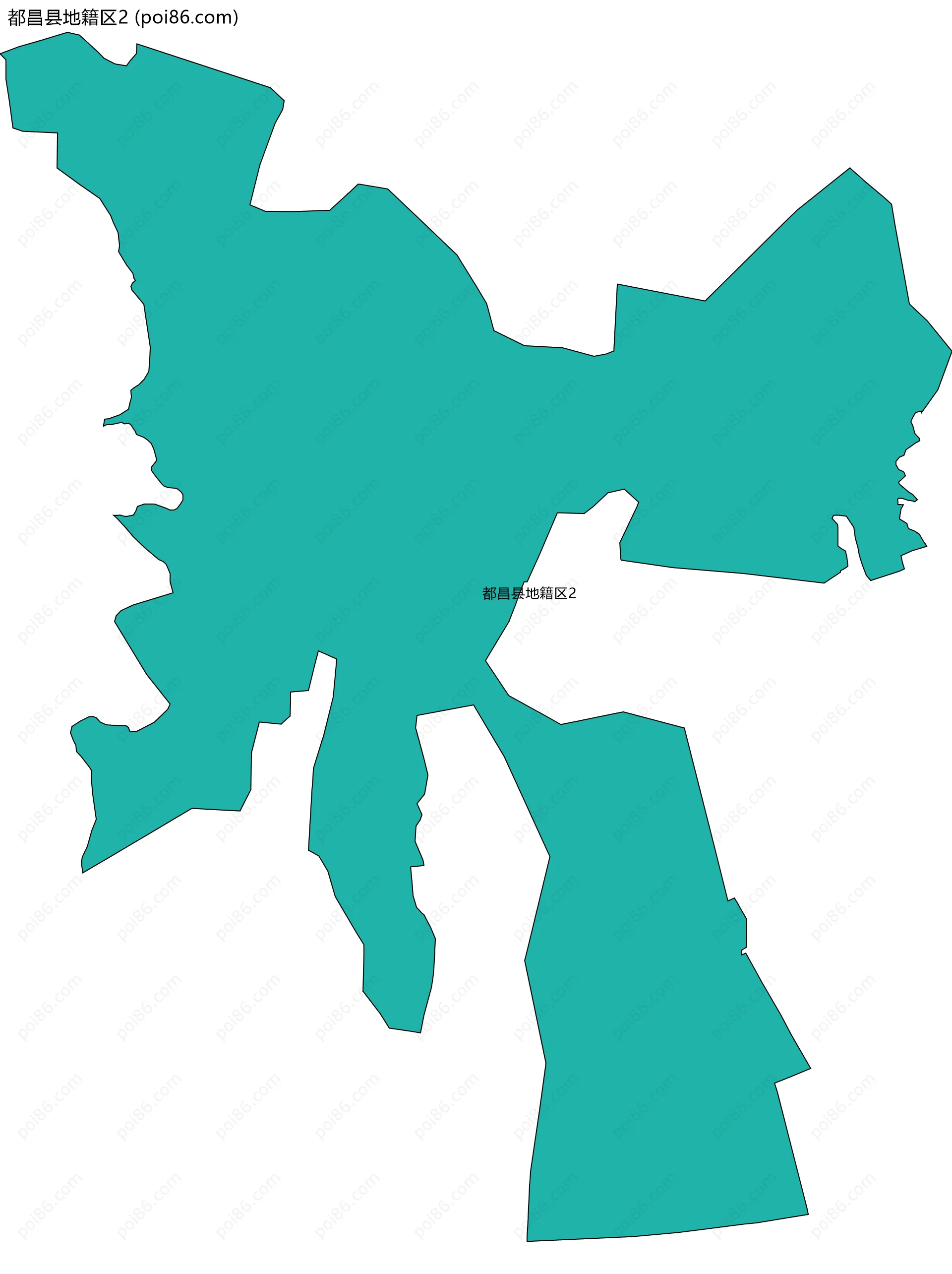 都昌县地籍区2边界地图