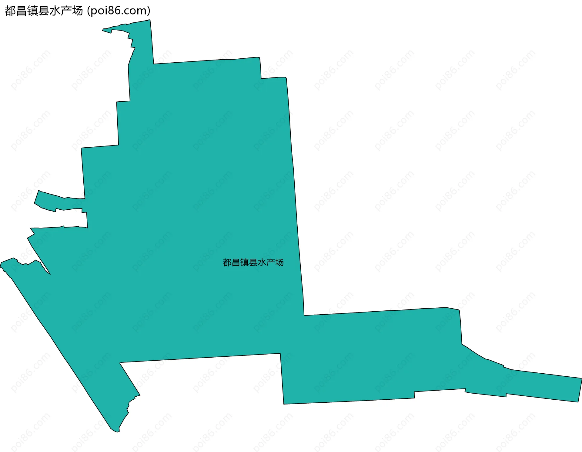 都昌镇县水产场边界地图