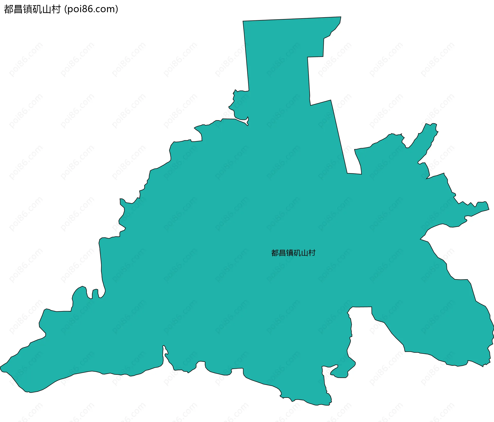 都昌镇矶山村边界地图