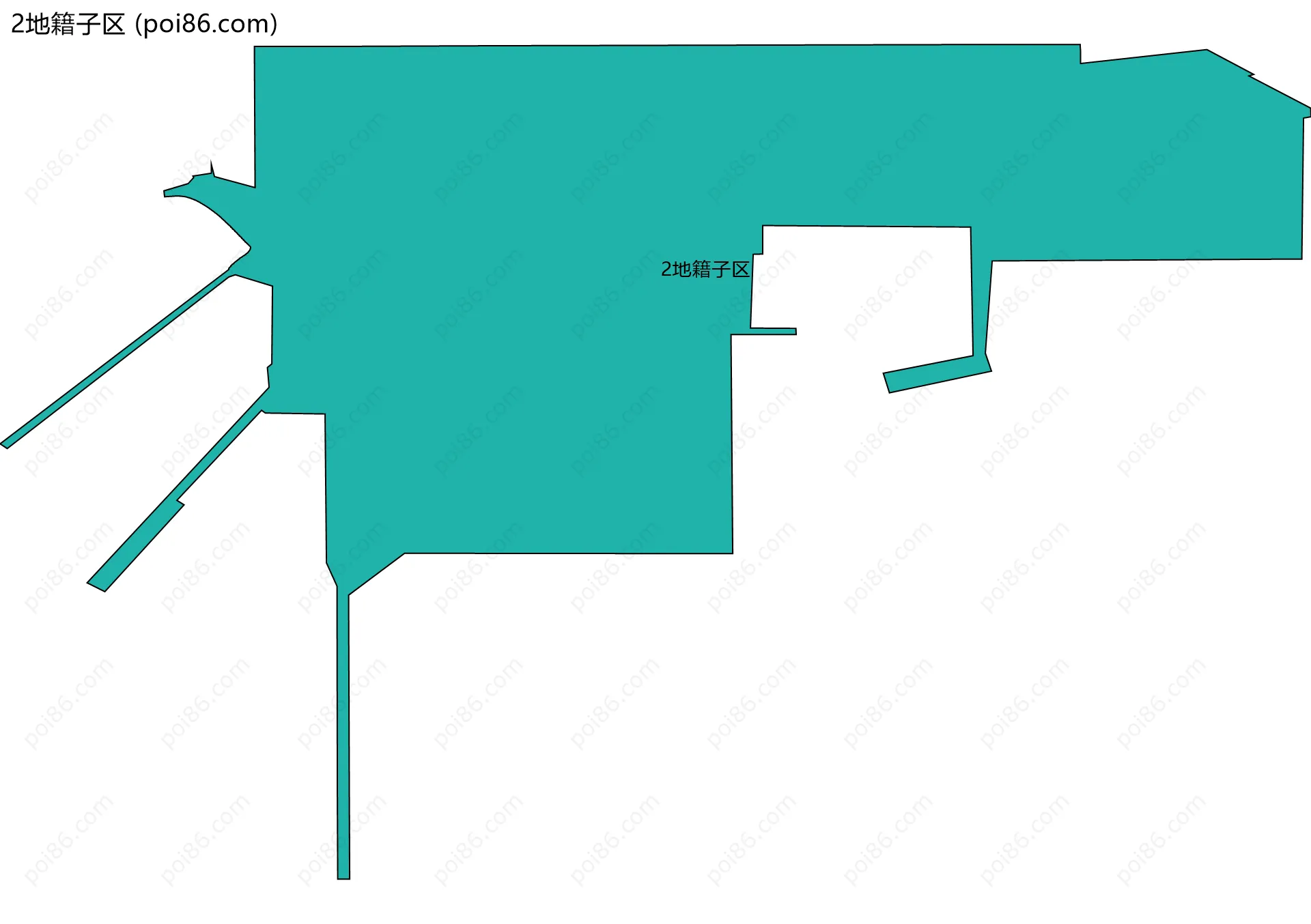 2地籍子区边界地图