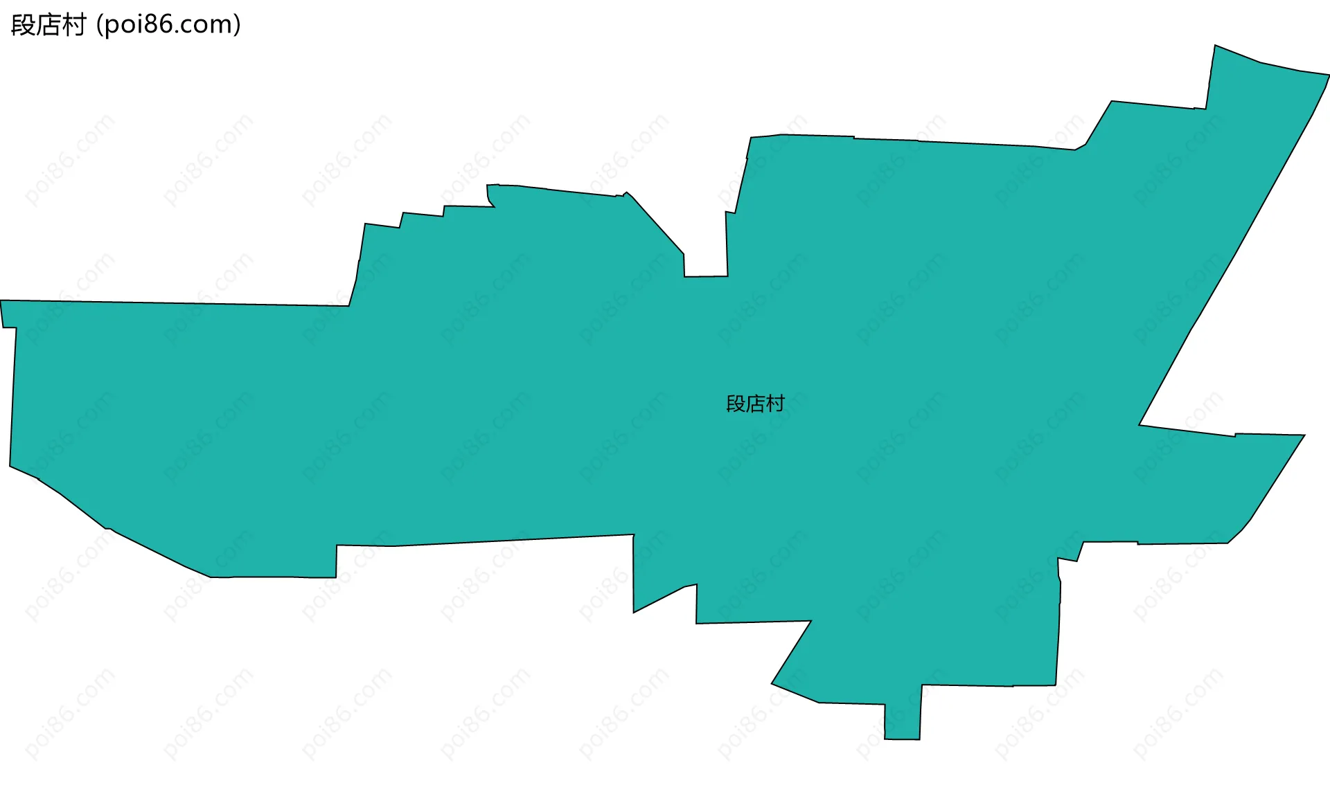 段店村边界地图