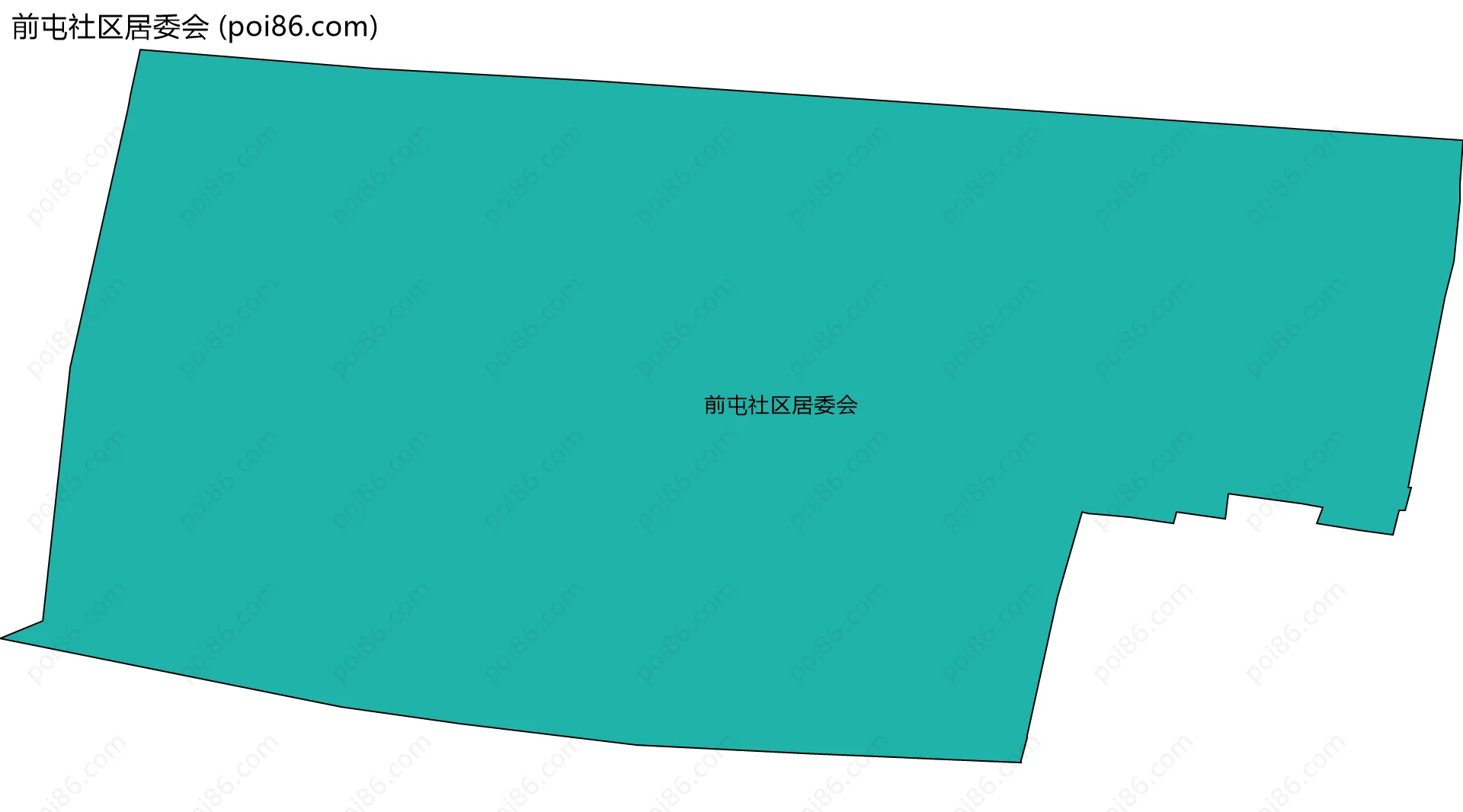 前屯社区居委会边界地图
