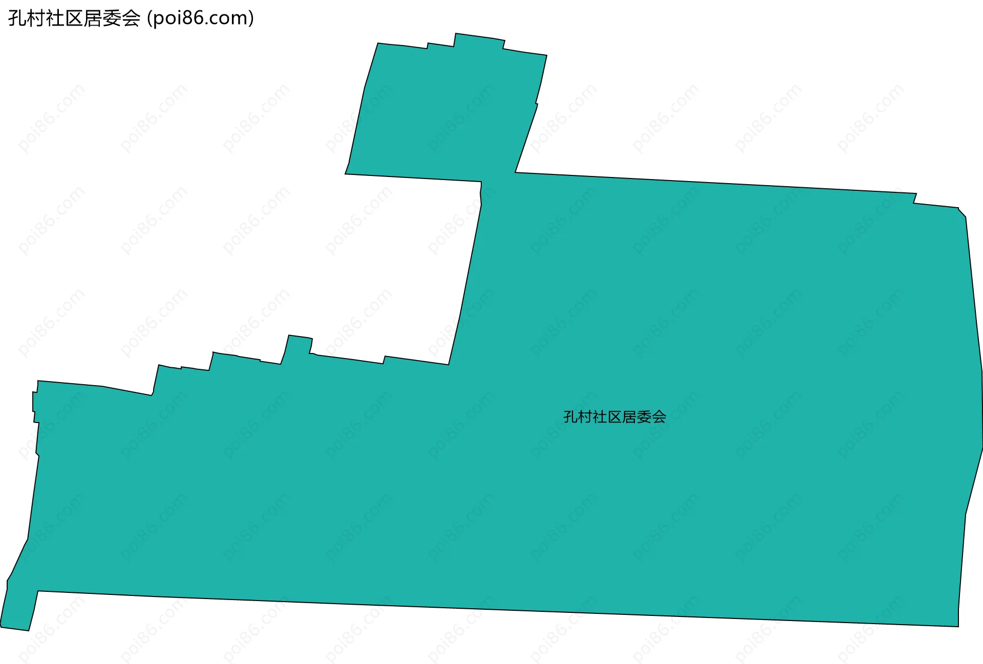 孔村社区居委会边界地图