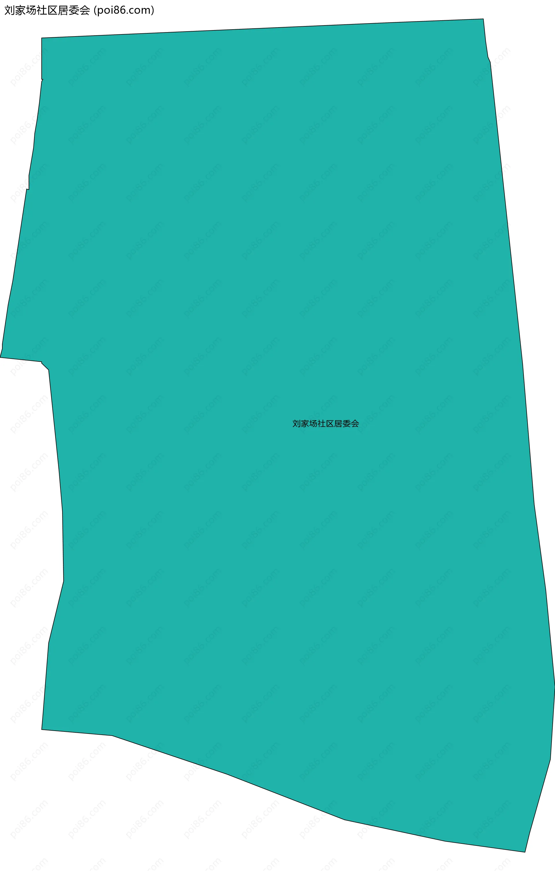 刘家场社区居委会边界地图