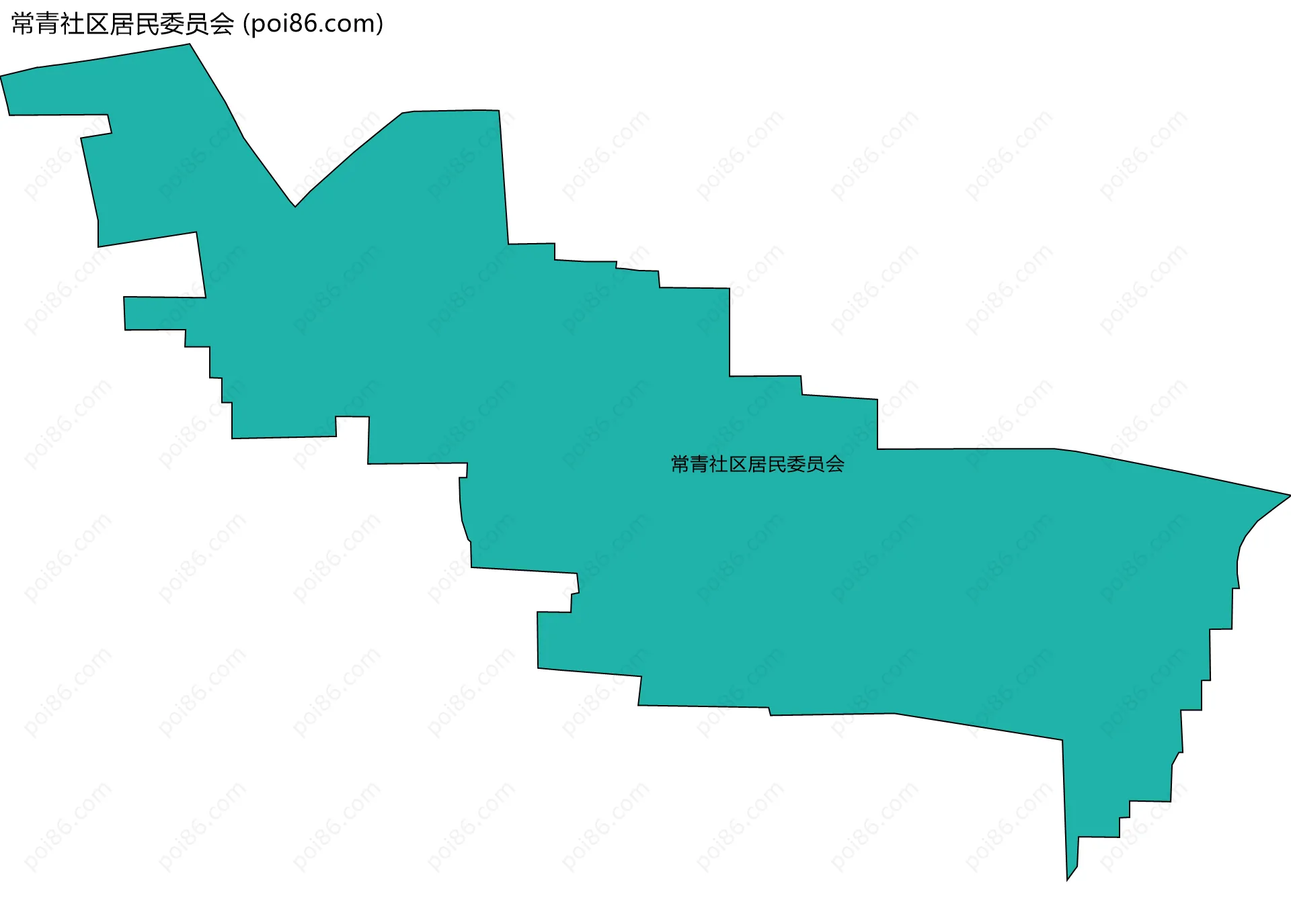 常青社区居民委员会边界地图