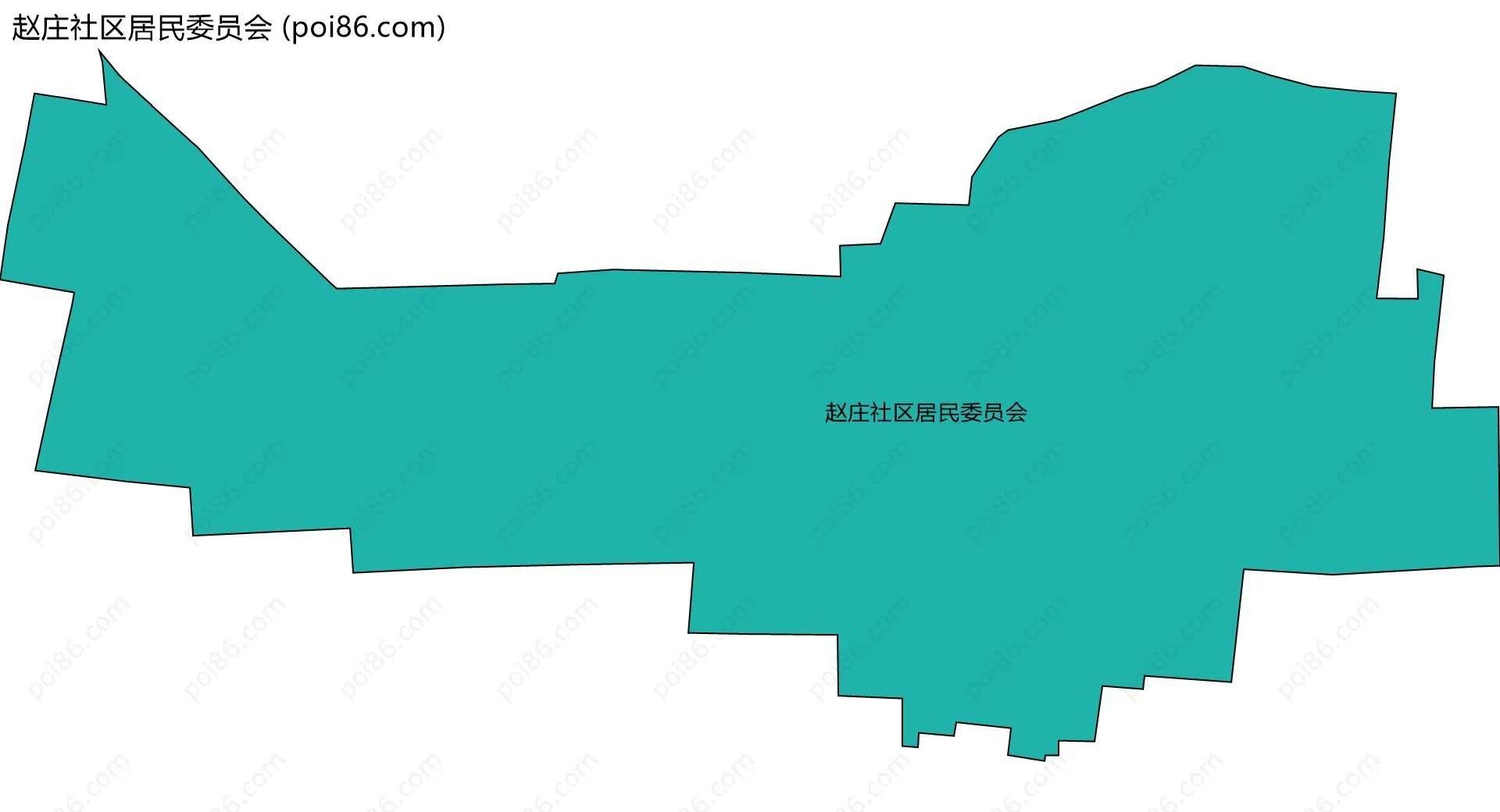 赵庄社区居民委员会边界地图