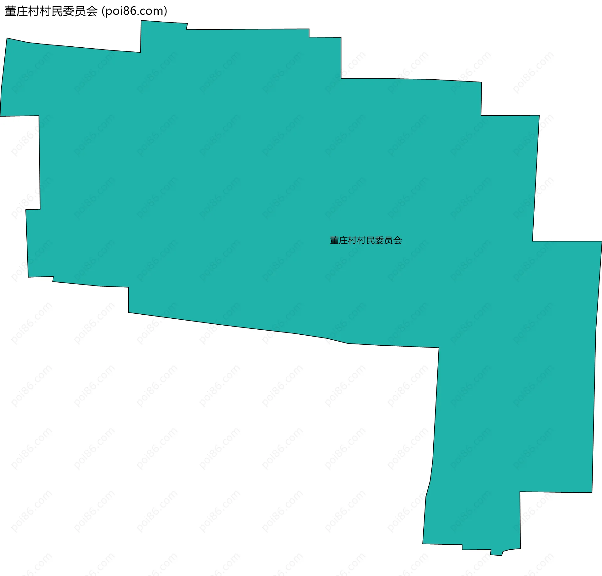 董庄村村民委员会边界地图