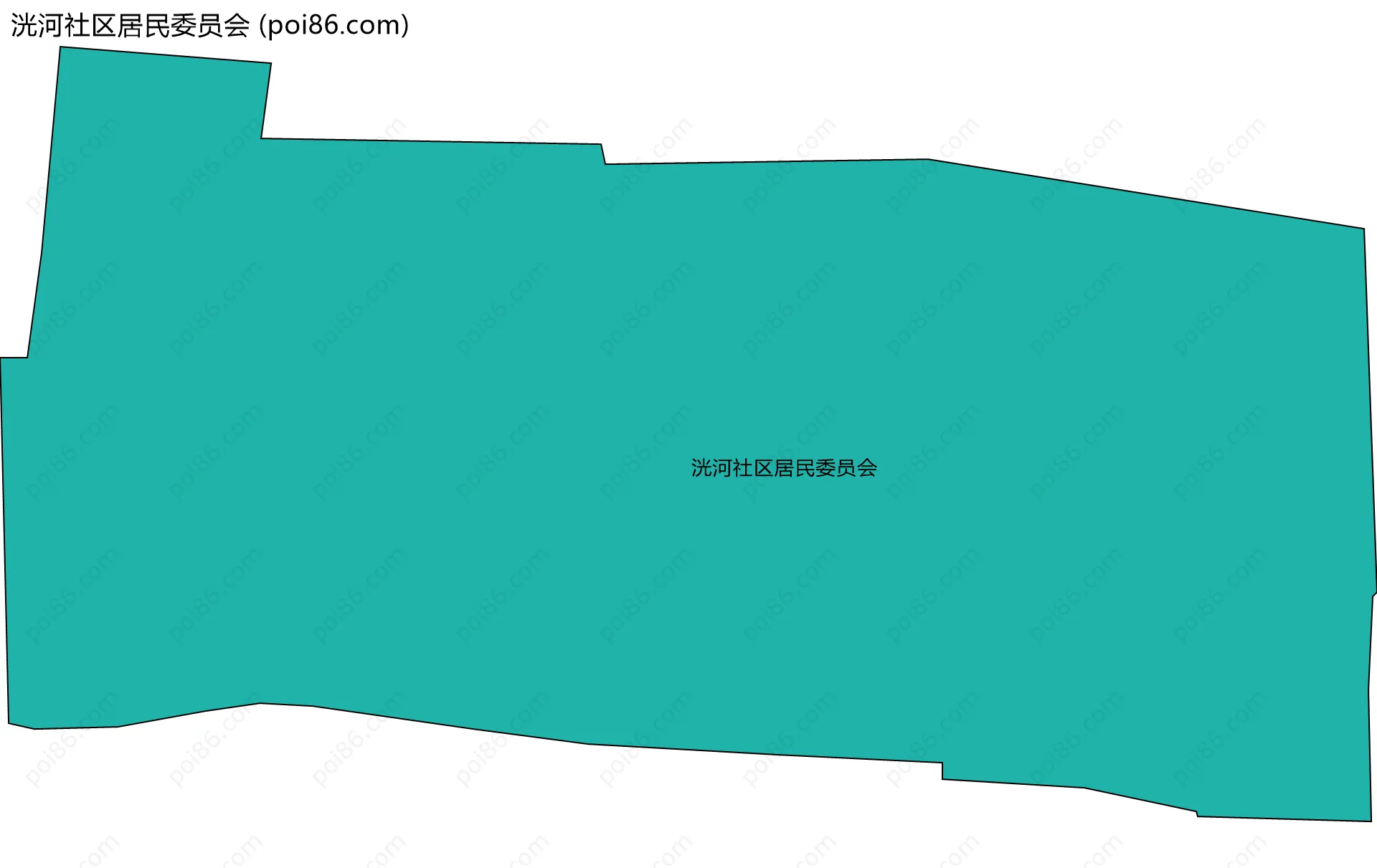 洸河社区居民委员会边界地图