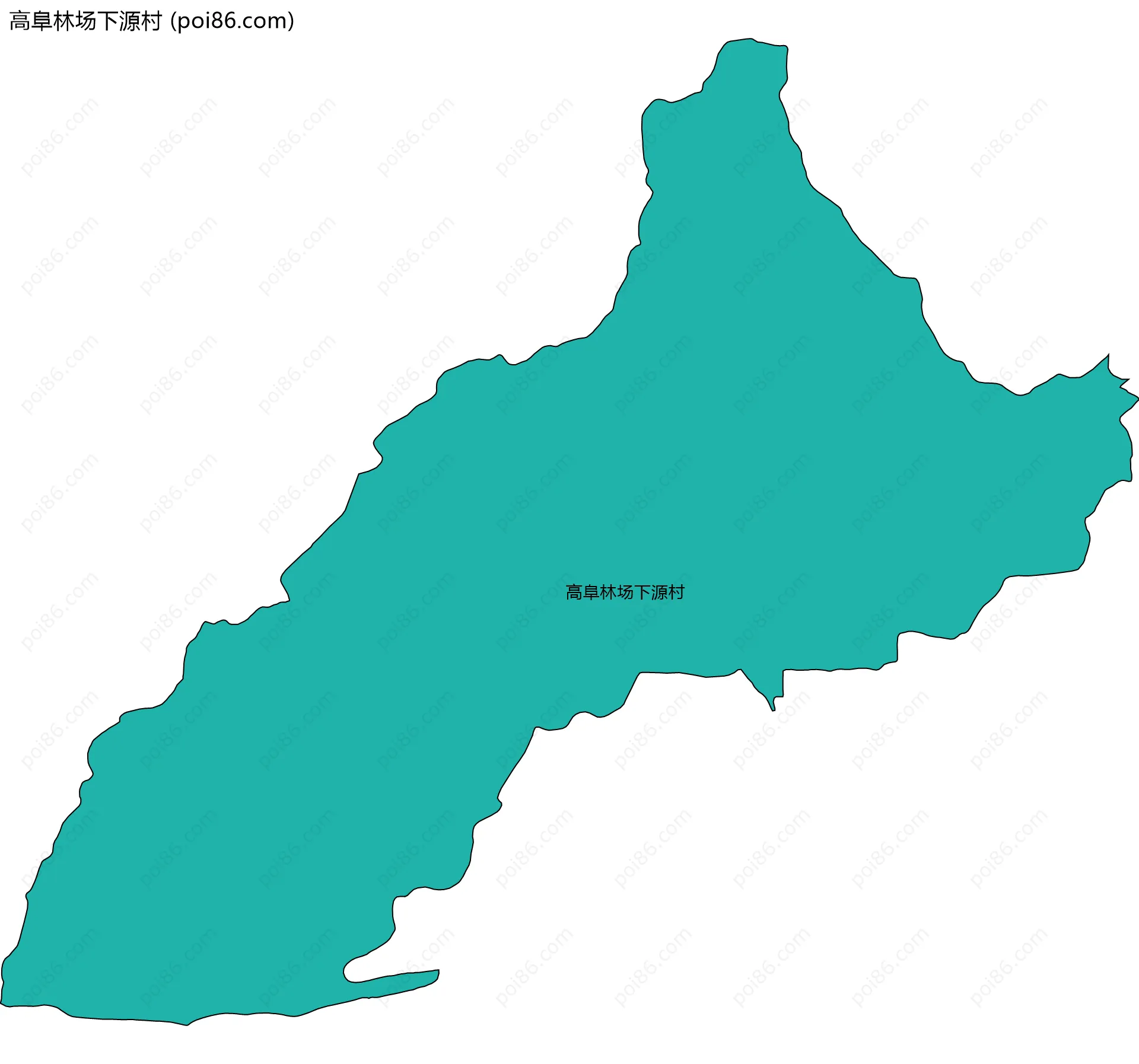 高阜林场下源村边界地图