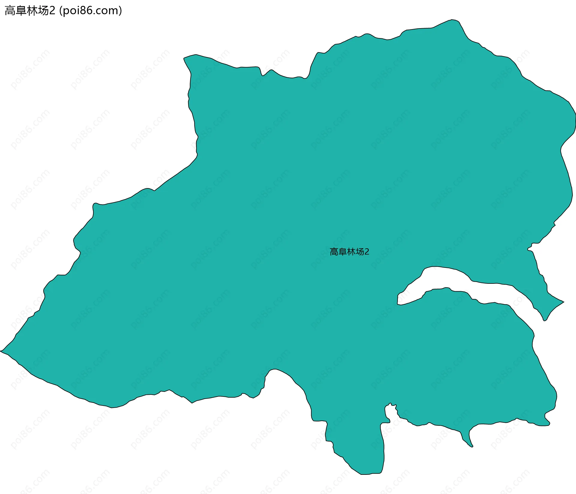 高阜林场2边界地图