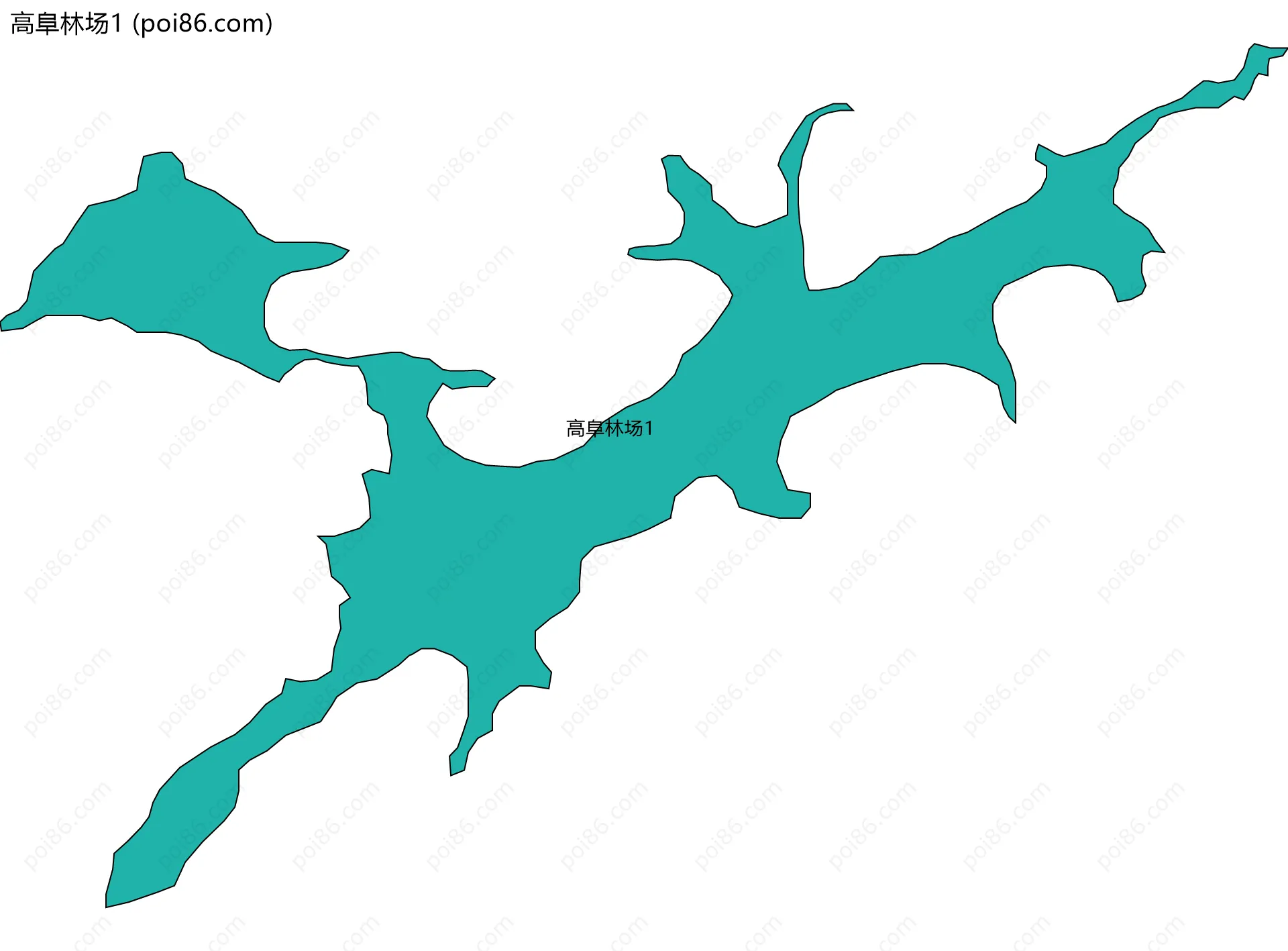 高阜林场1边界地图