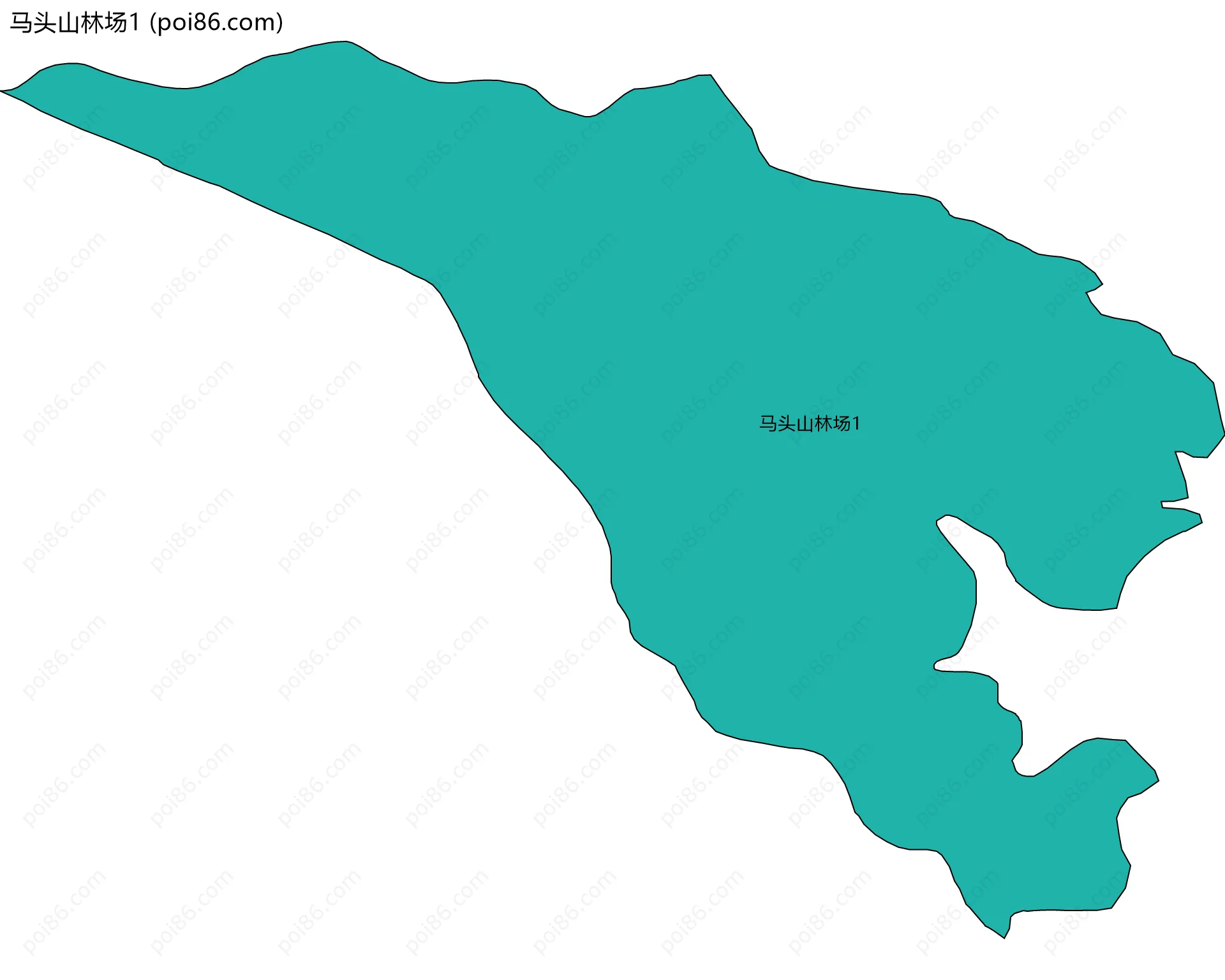 马头山林场1边界地图