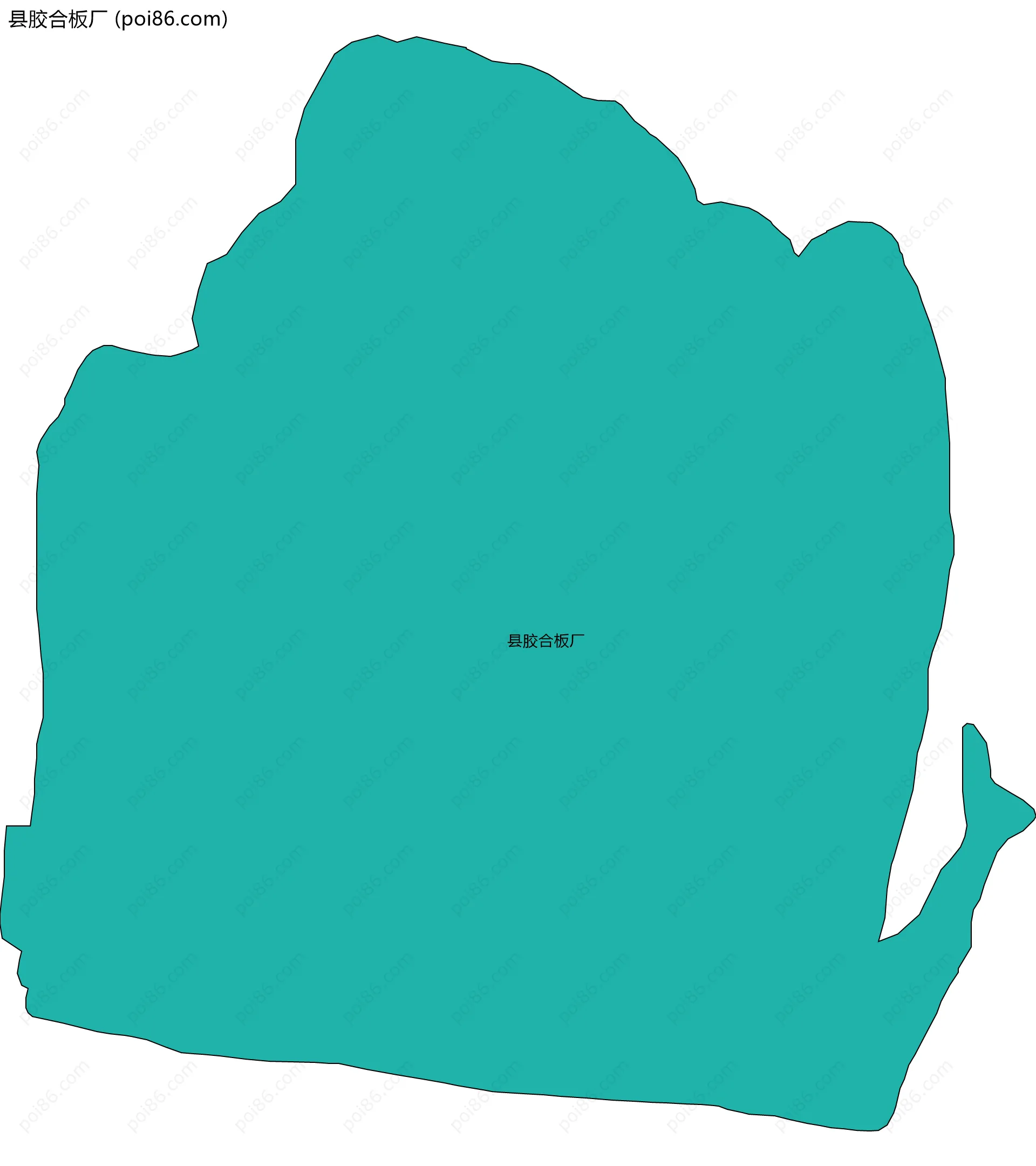 县胶合板厂边界地图