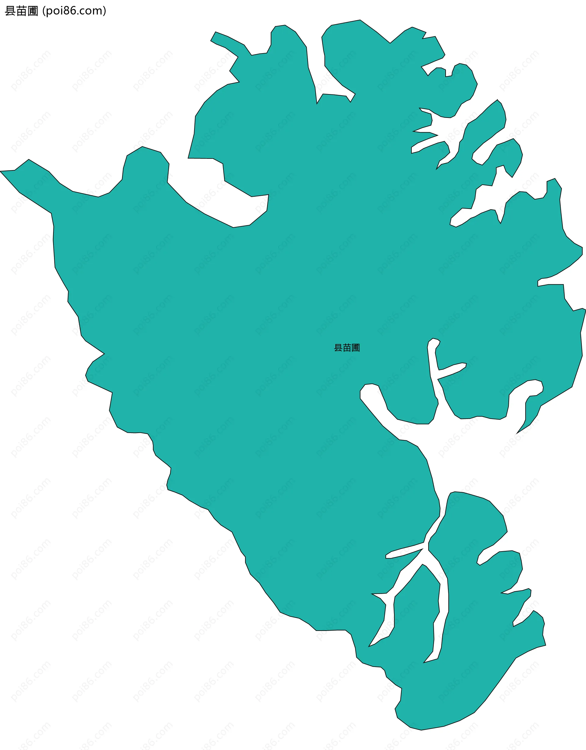 县苗圃边界地图