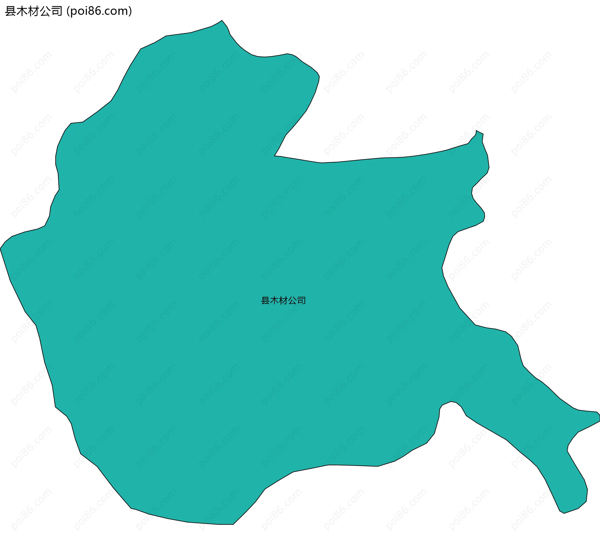 县木材公司边界地图