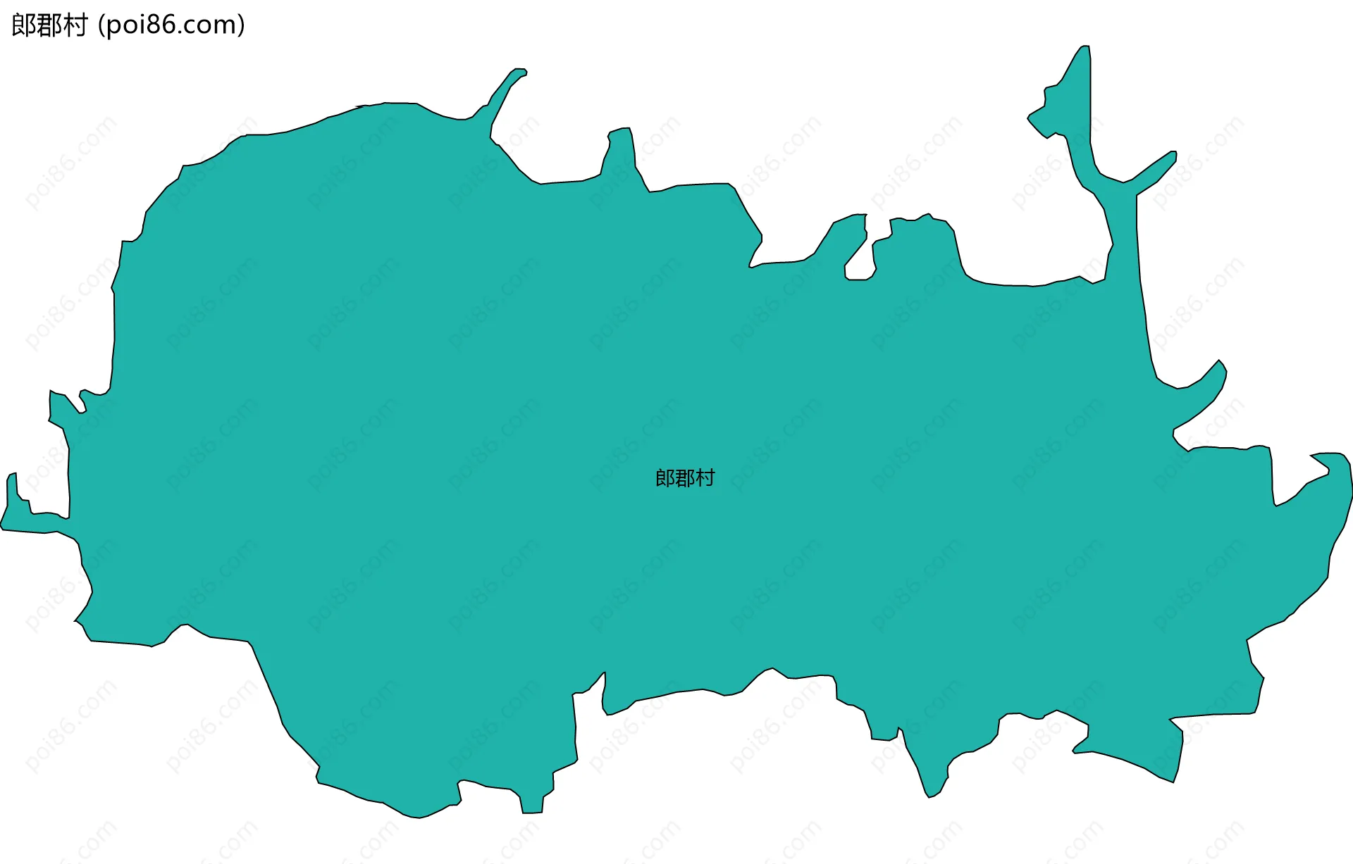 郎郡村边界地图