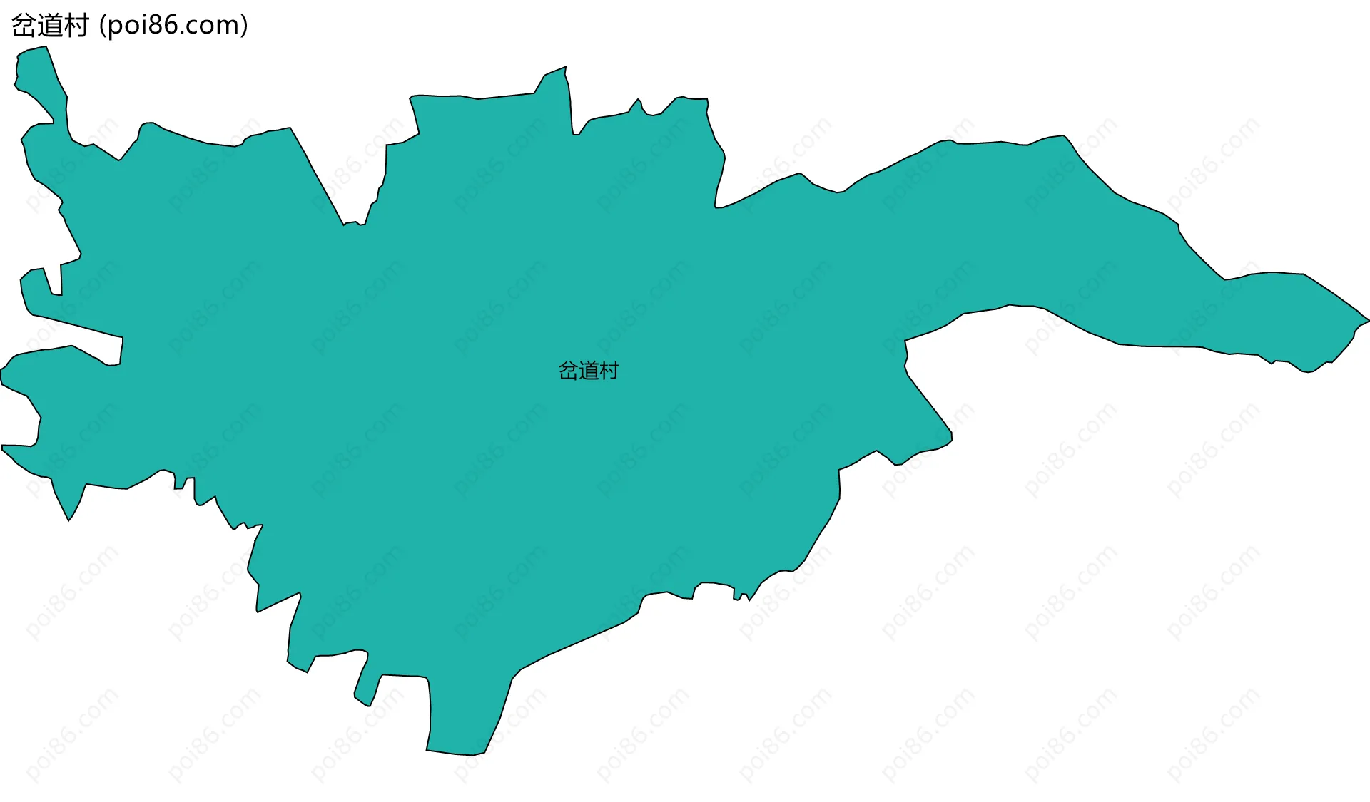 岔道村边界地图