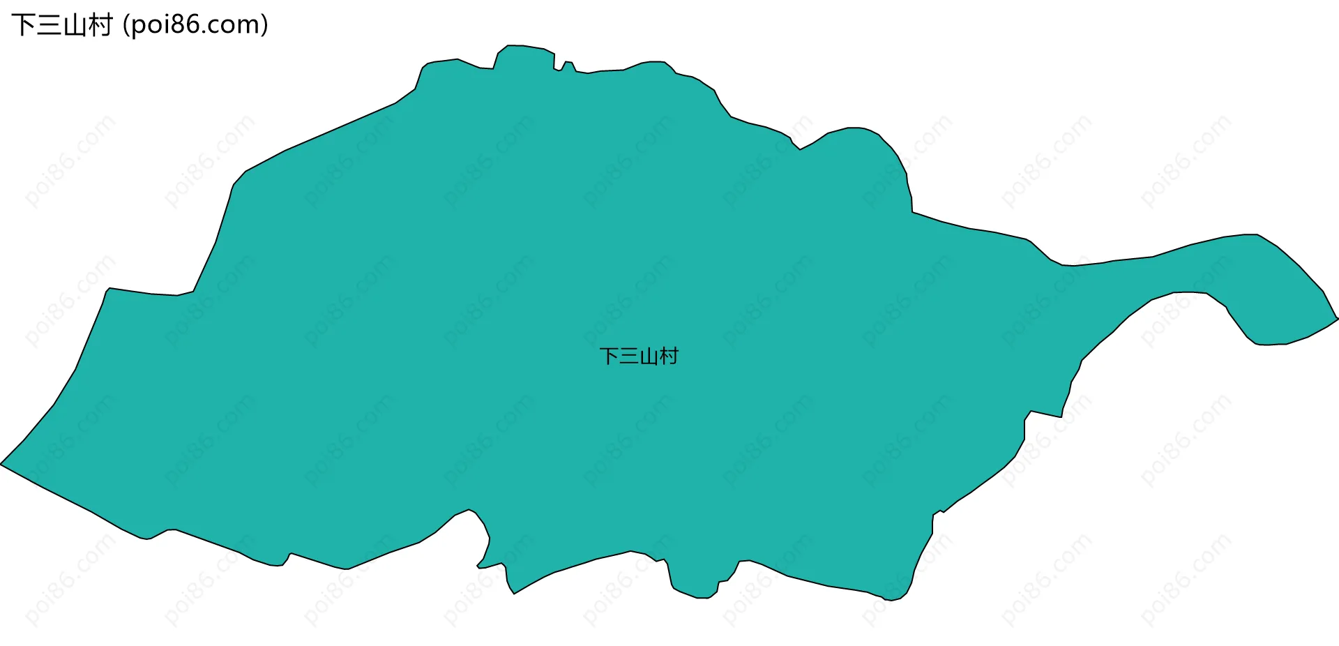 下三山村边界地图