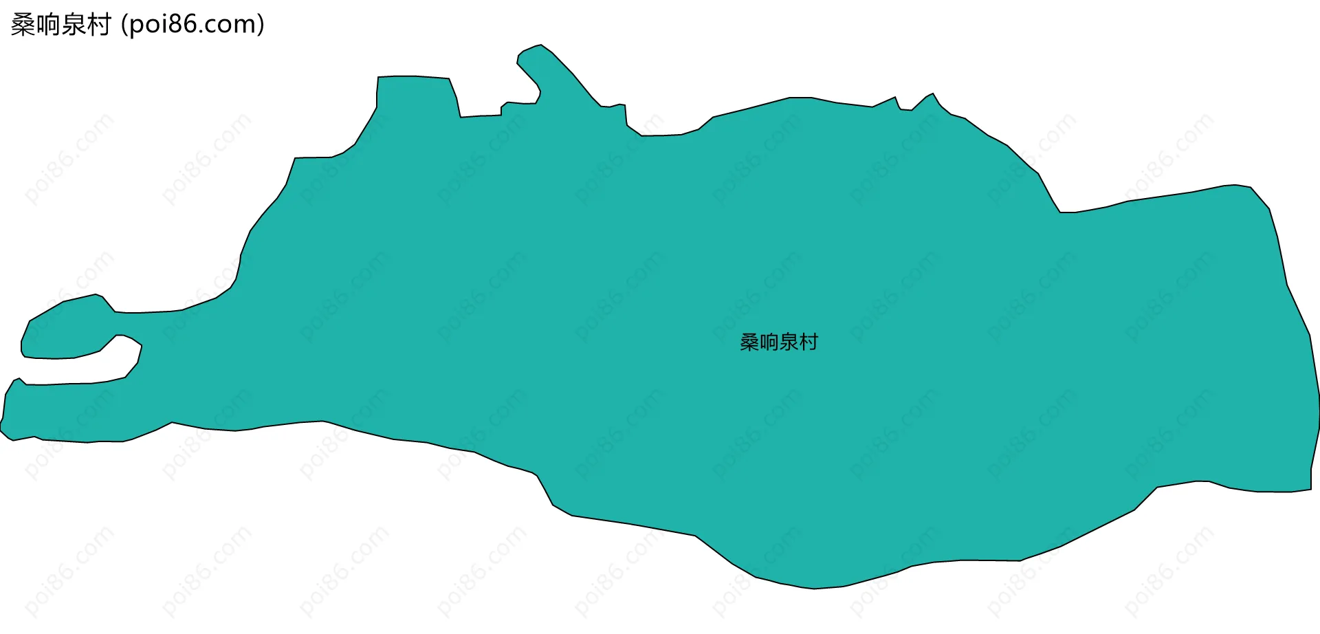 桑响泉村边界地图