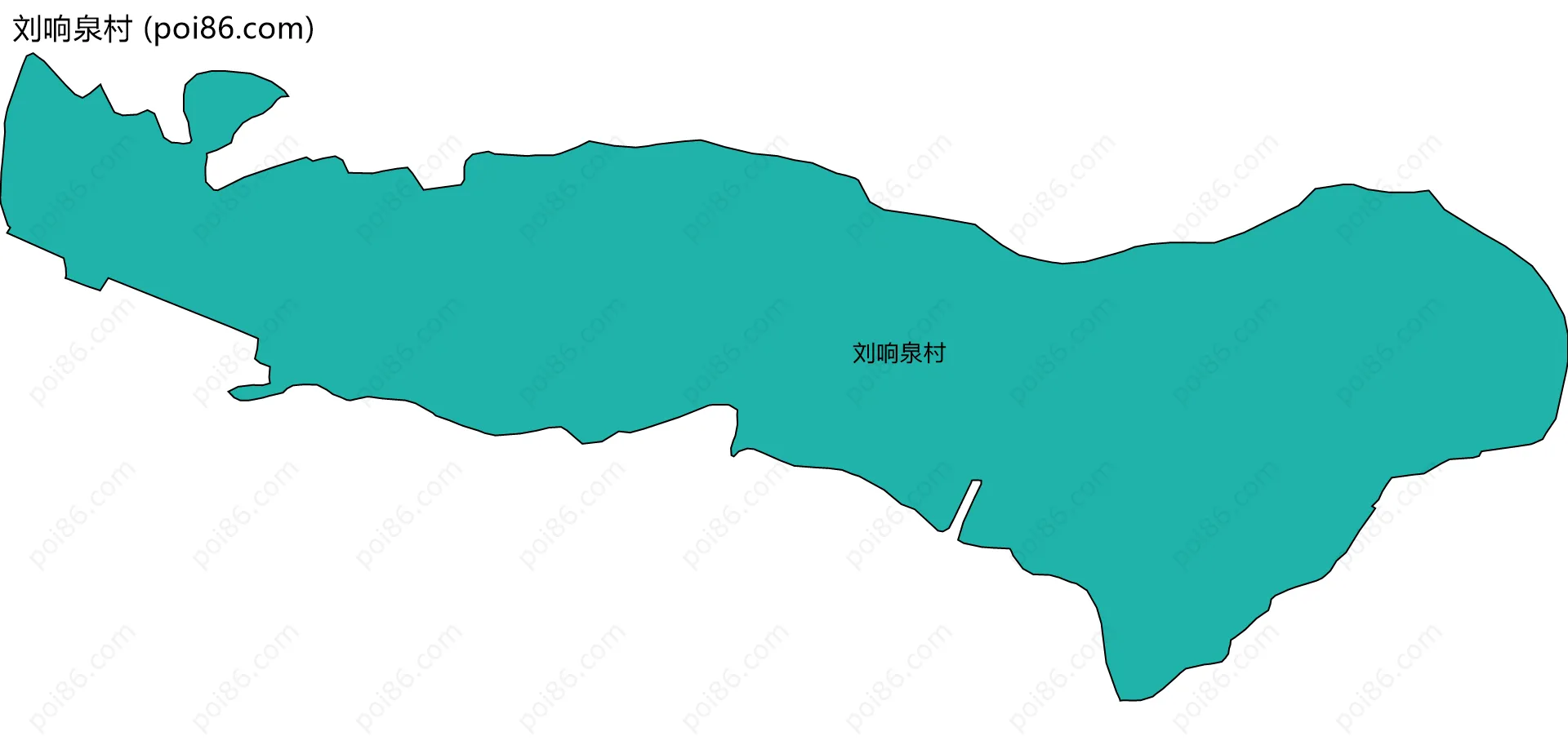 刘响泉村边界地图