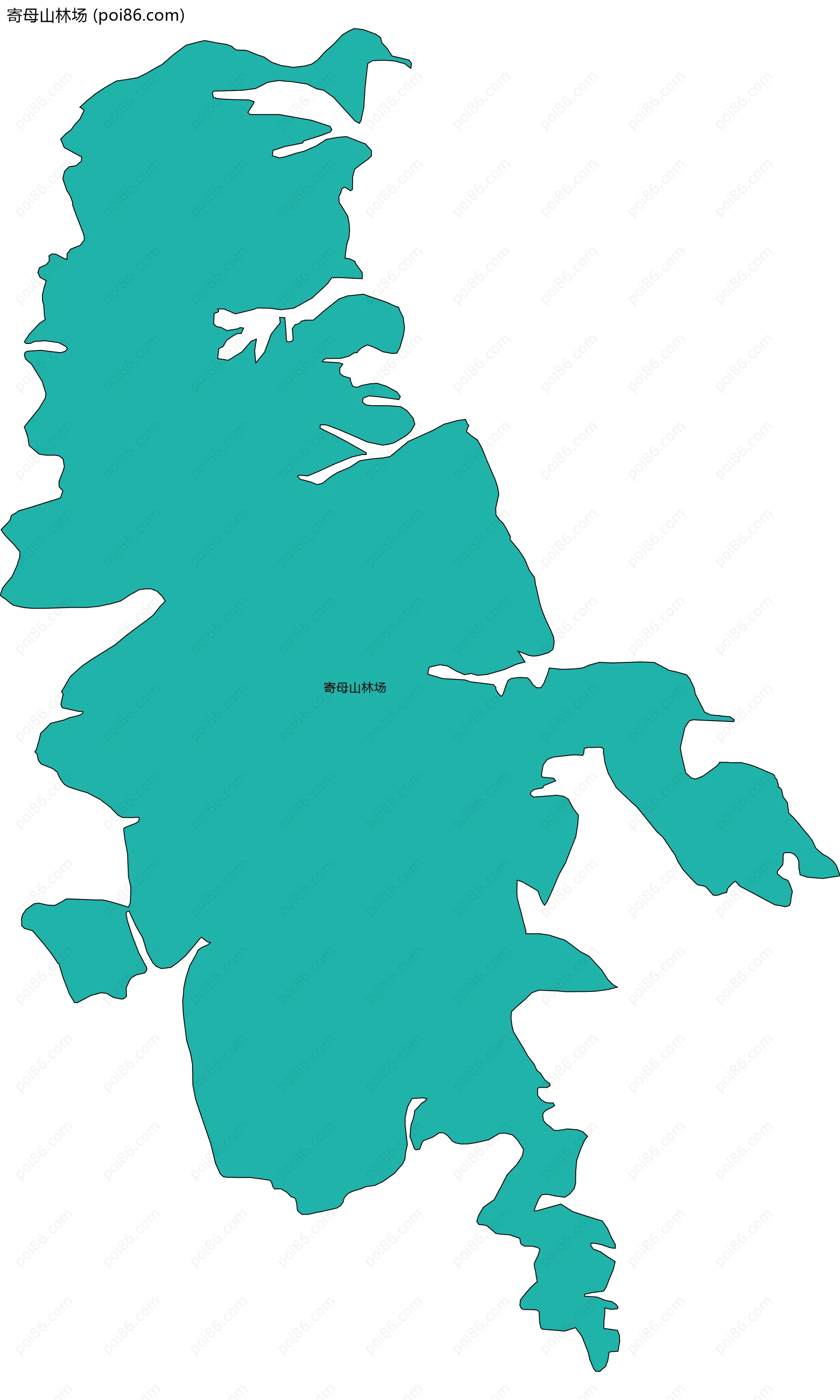 寄母山林场边界地图