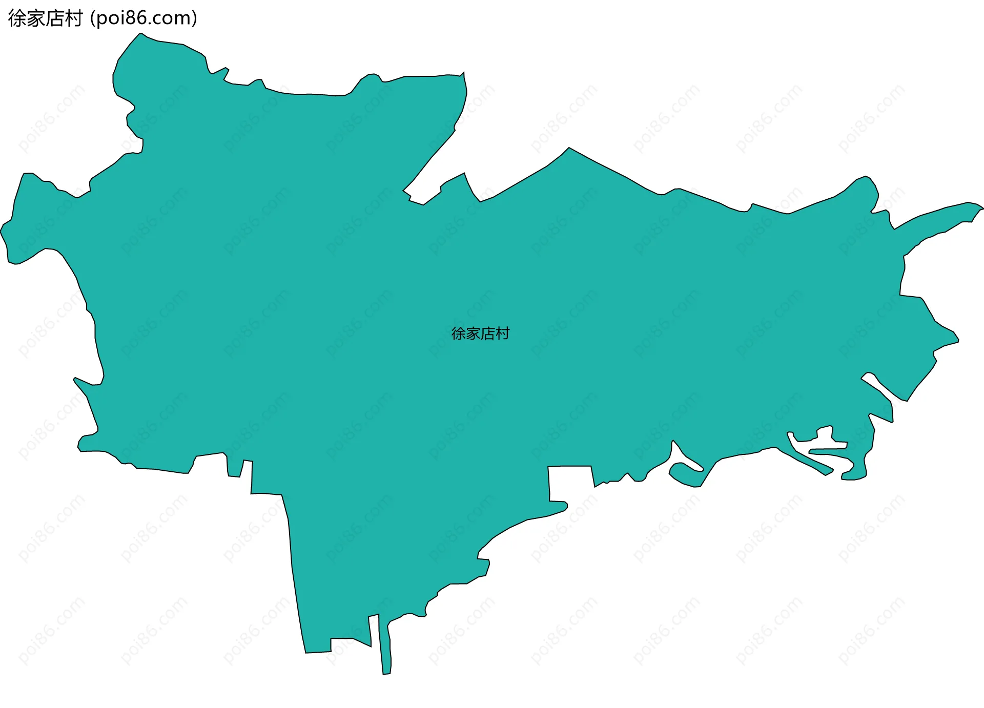 徐家店村边界地图