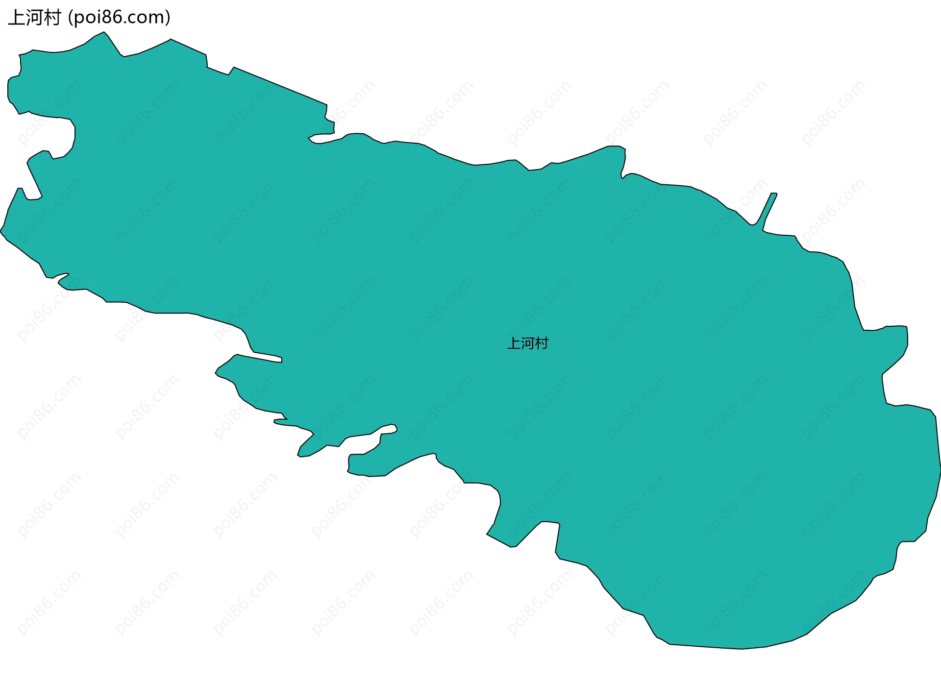 上河村边界地图