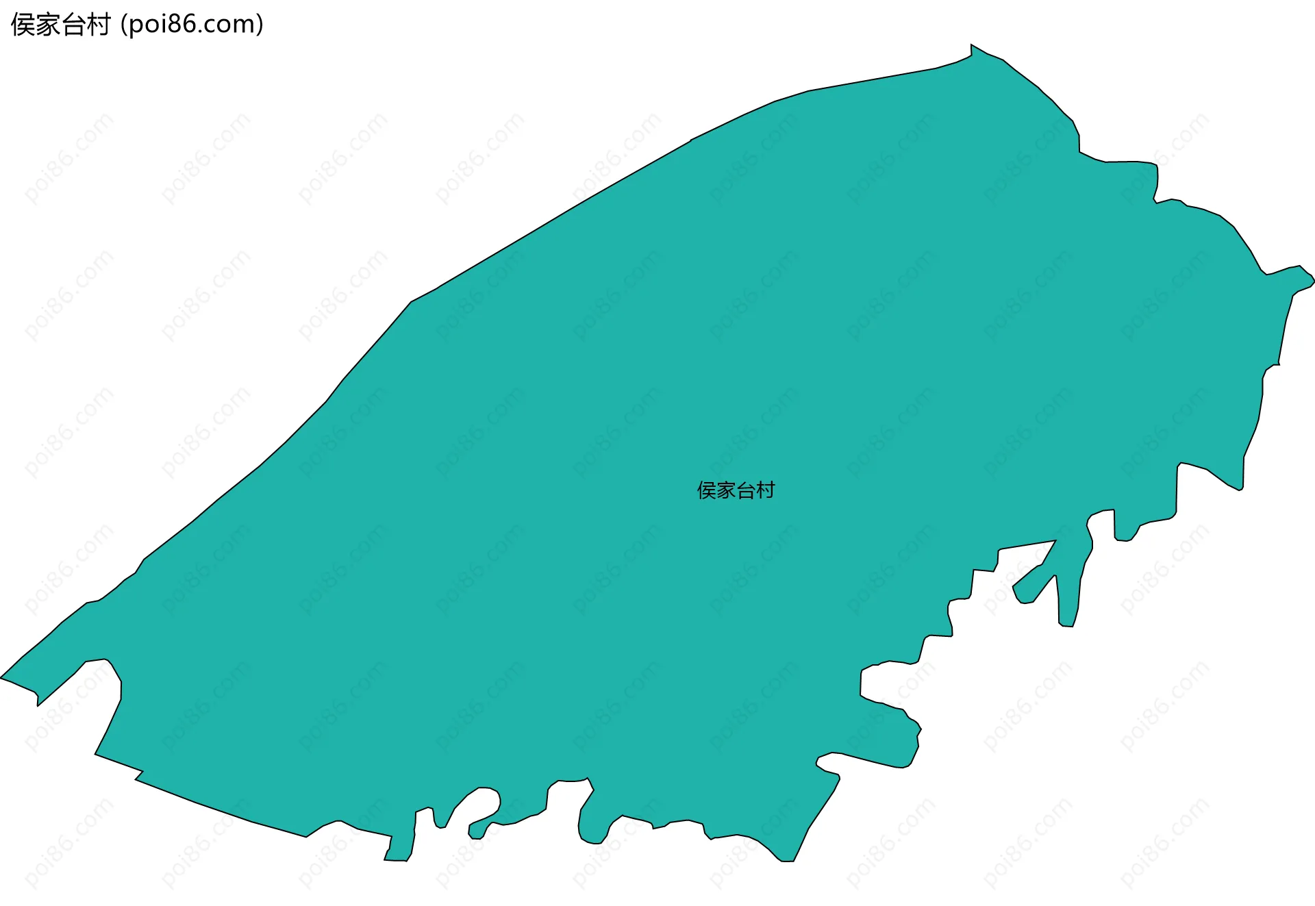 侯家台村边界地图