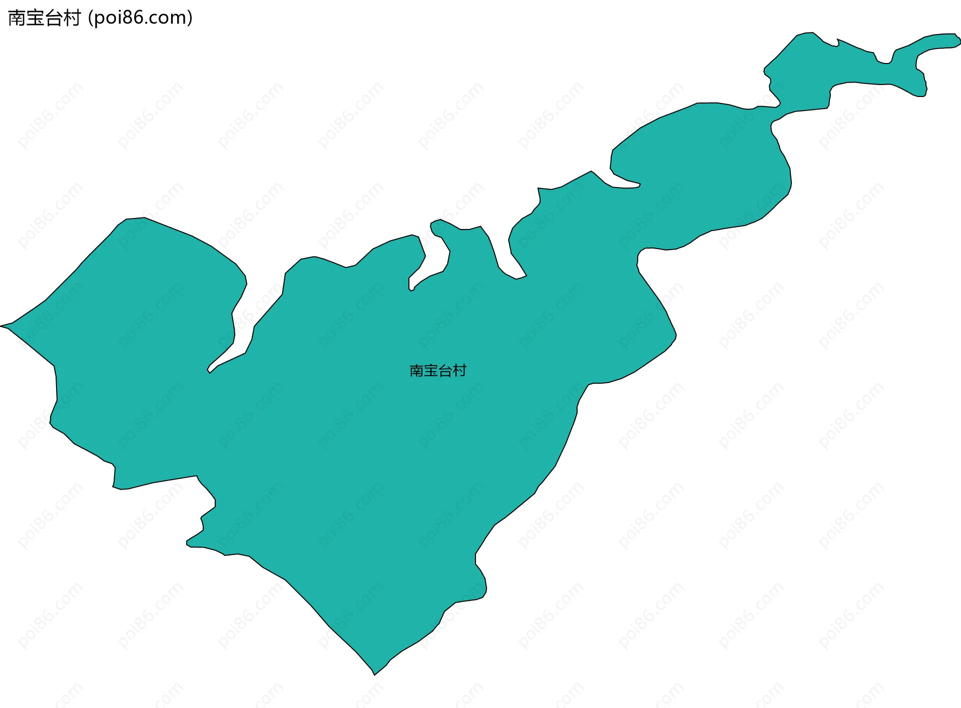 南宝台村边界地图