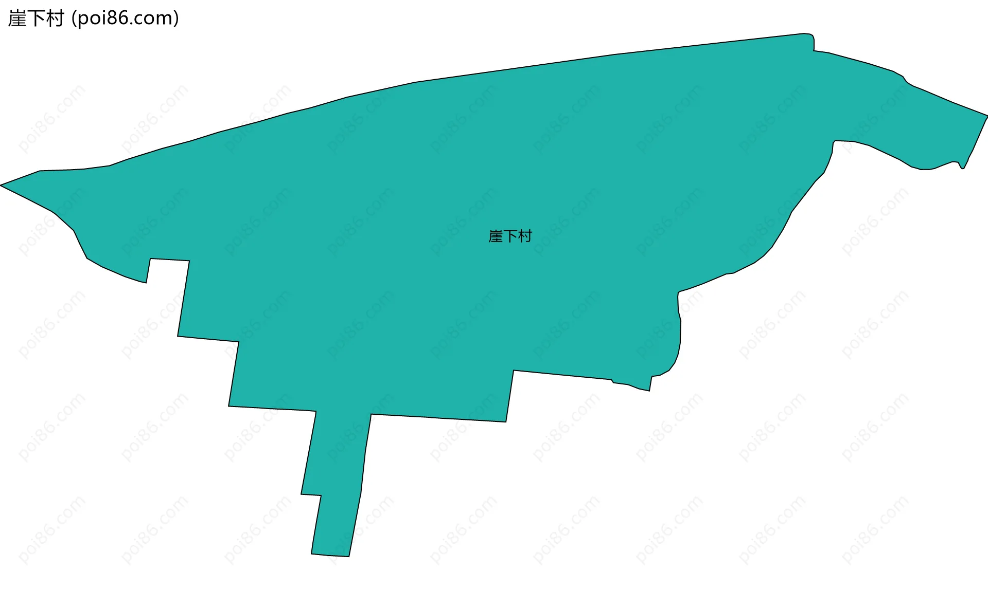 崖下村边界地图