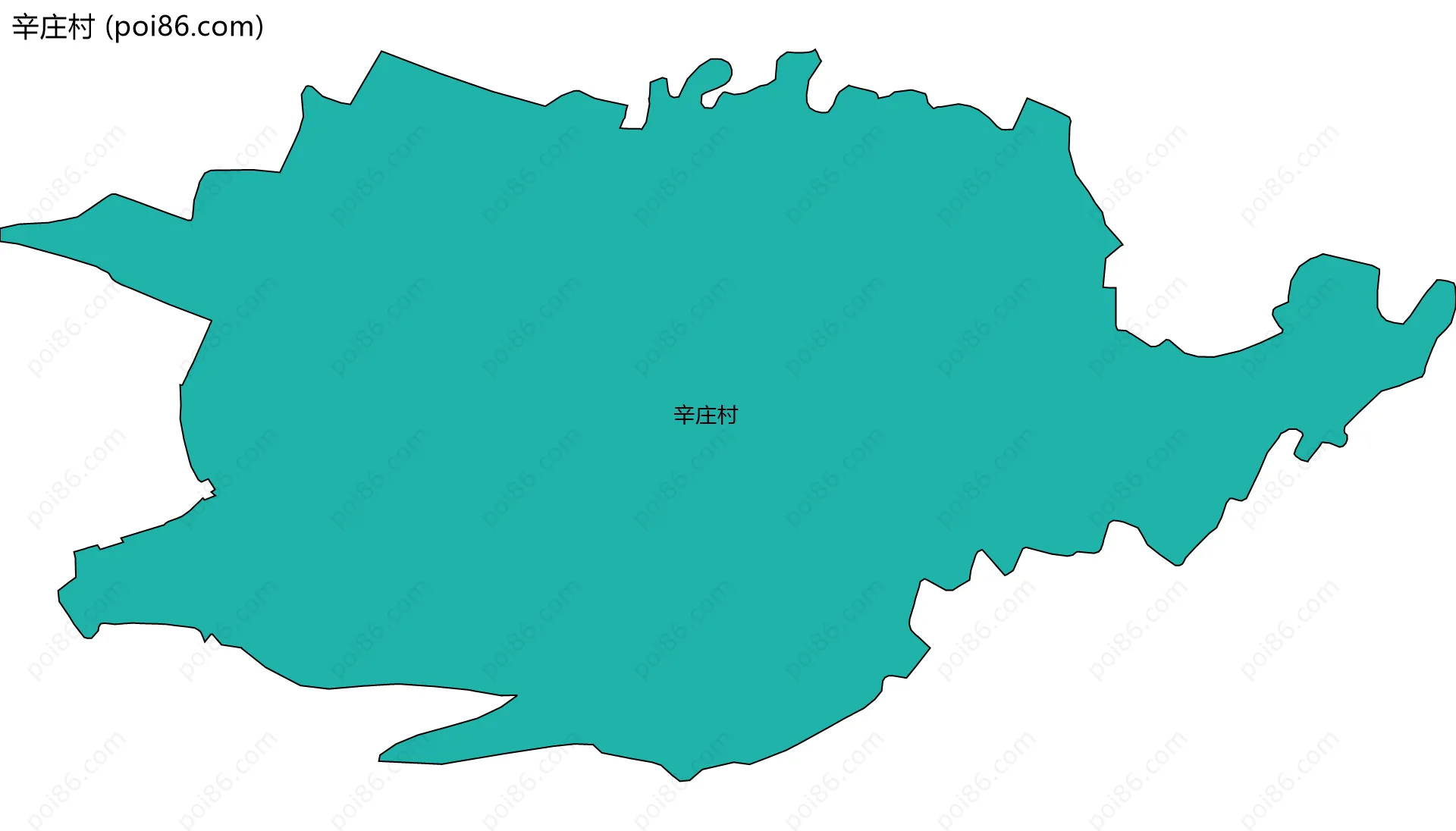 辛庄村边界地图
