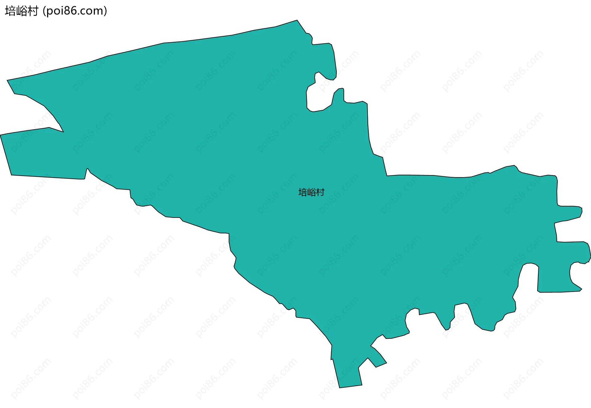培峪村边界地图