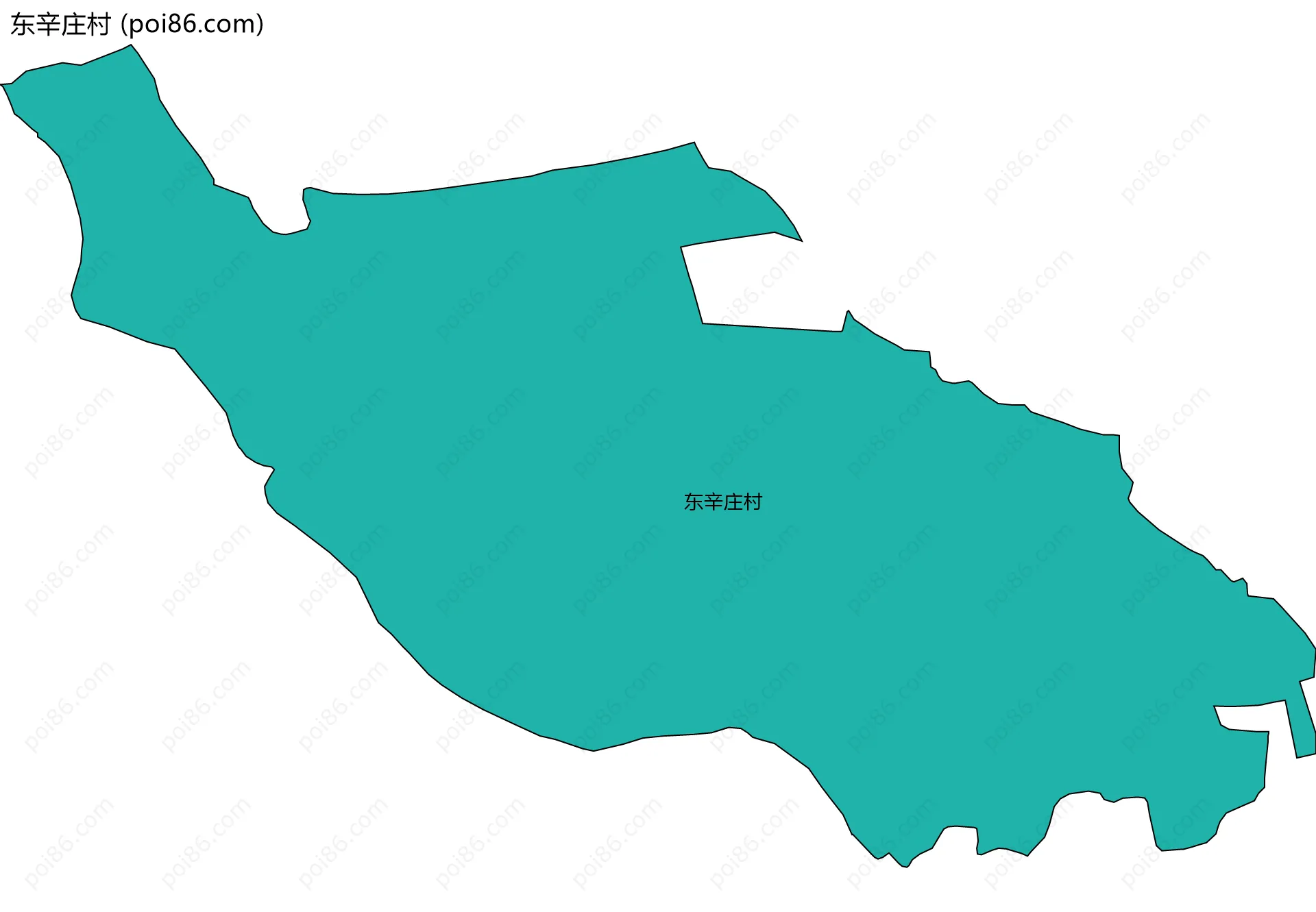 东辛庄村边界地图