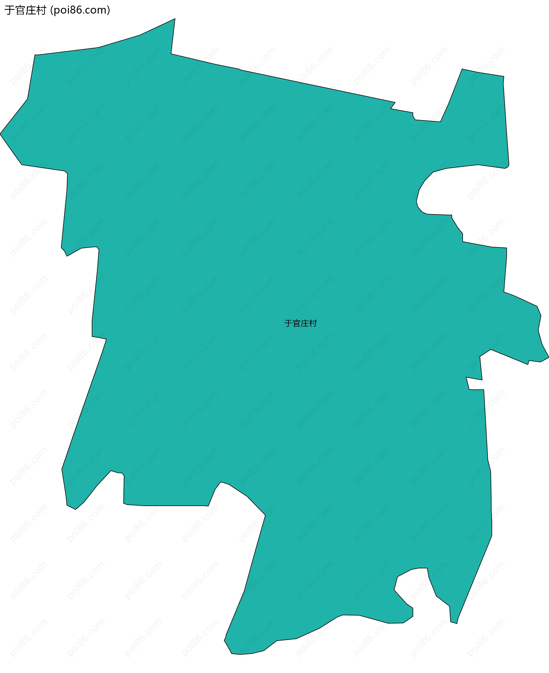 于官庄村边界地图